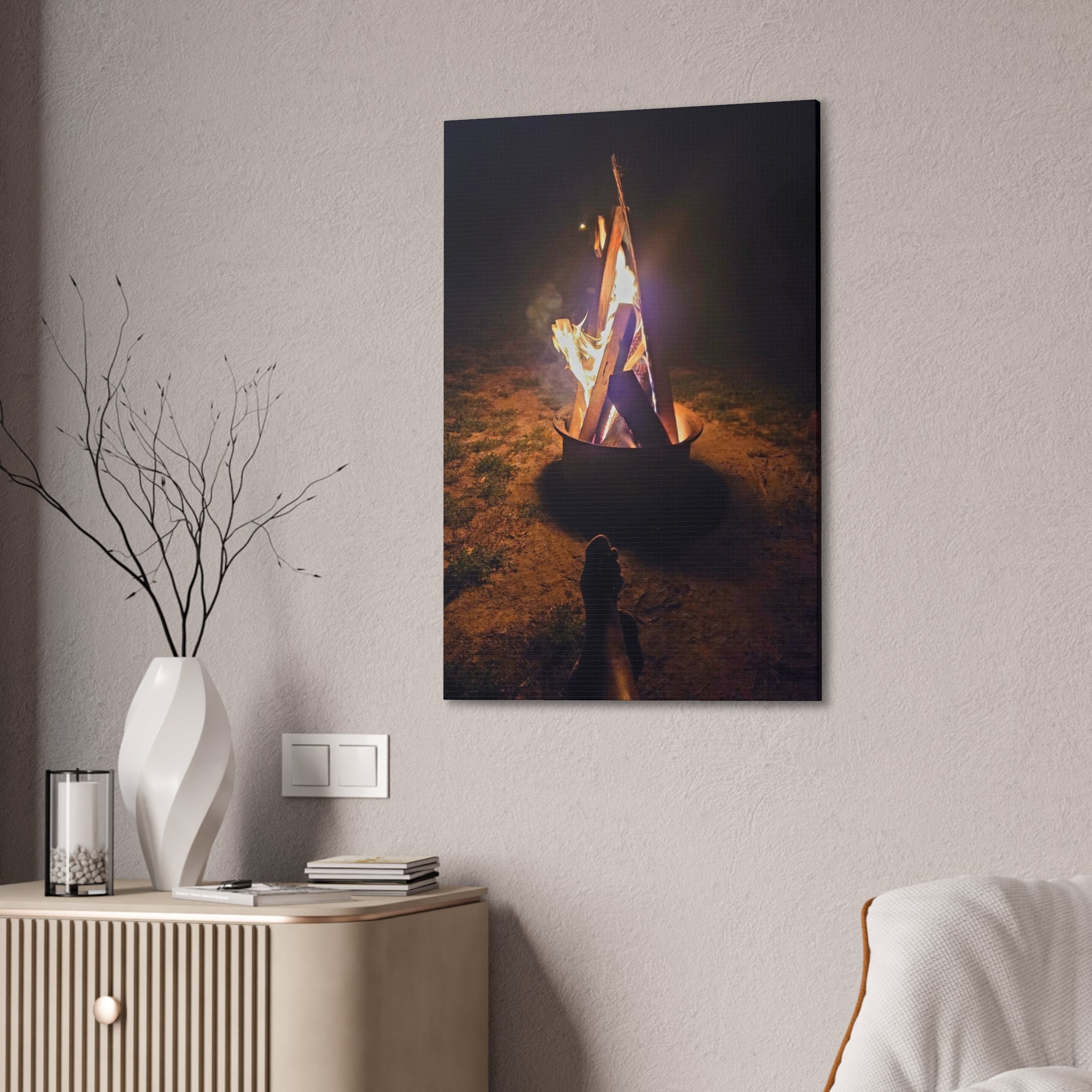 Campfire Night Canvas