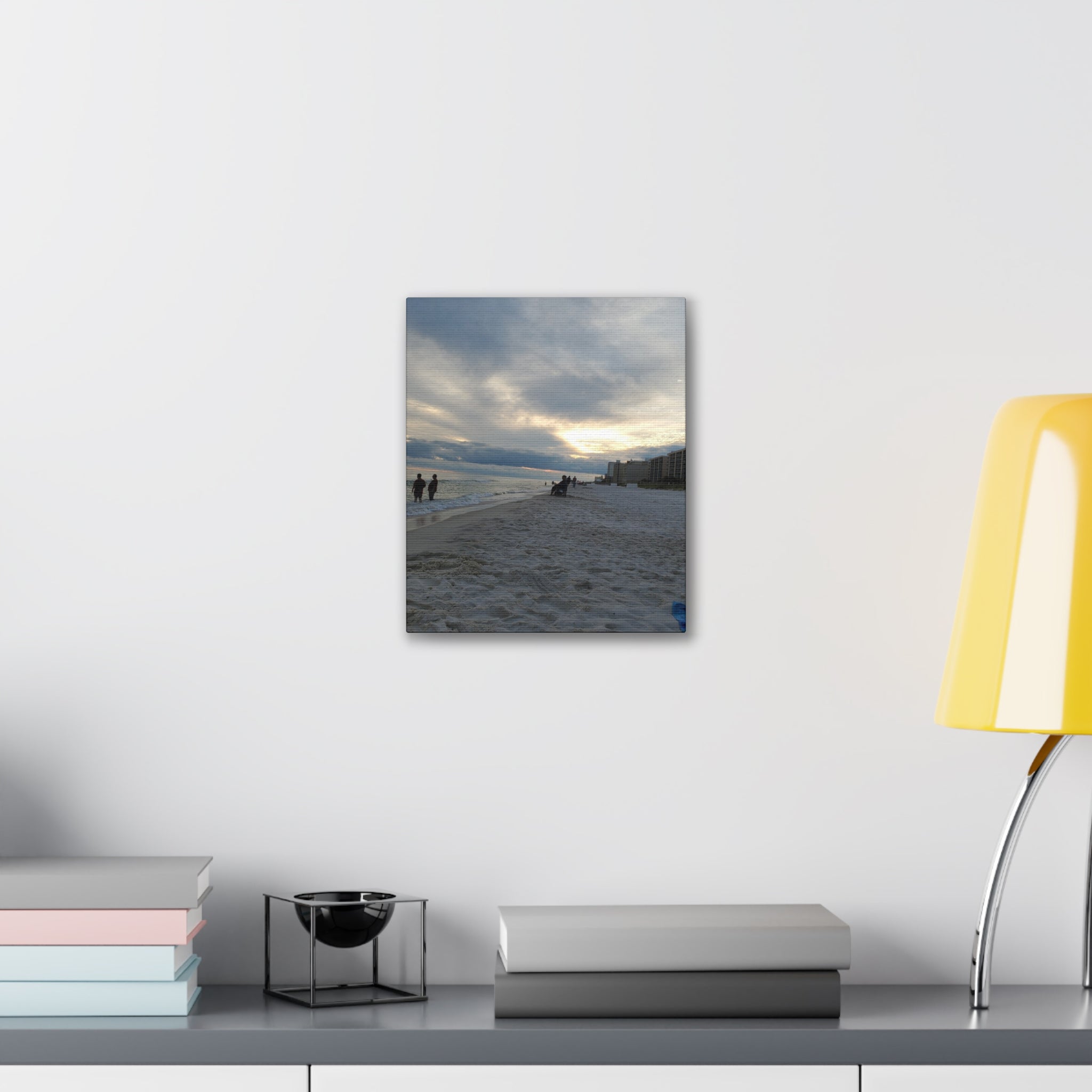 Sunset Beach Scene Canvas