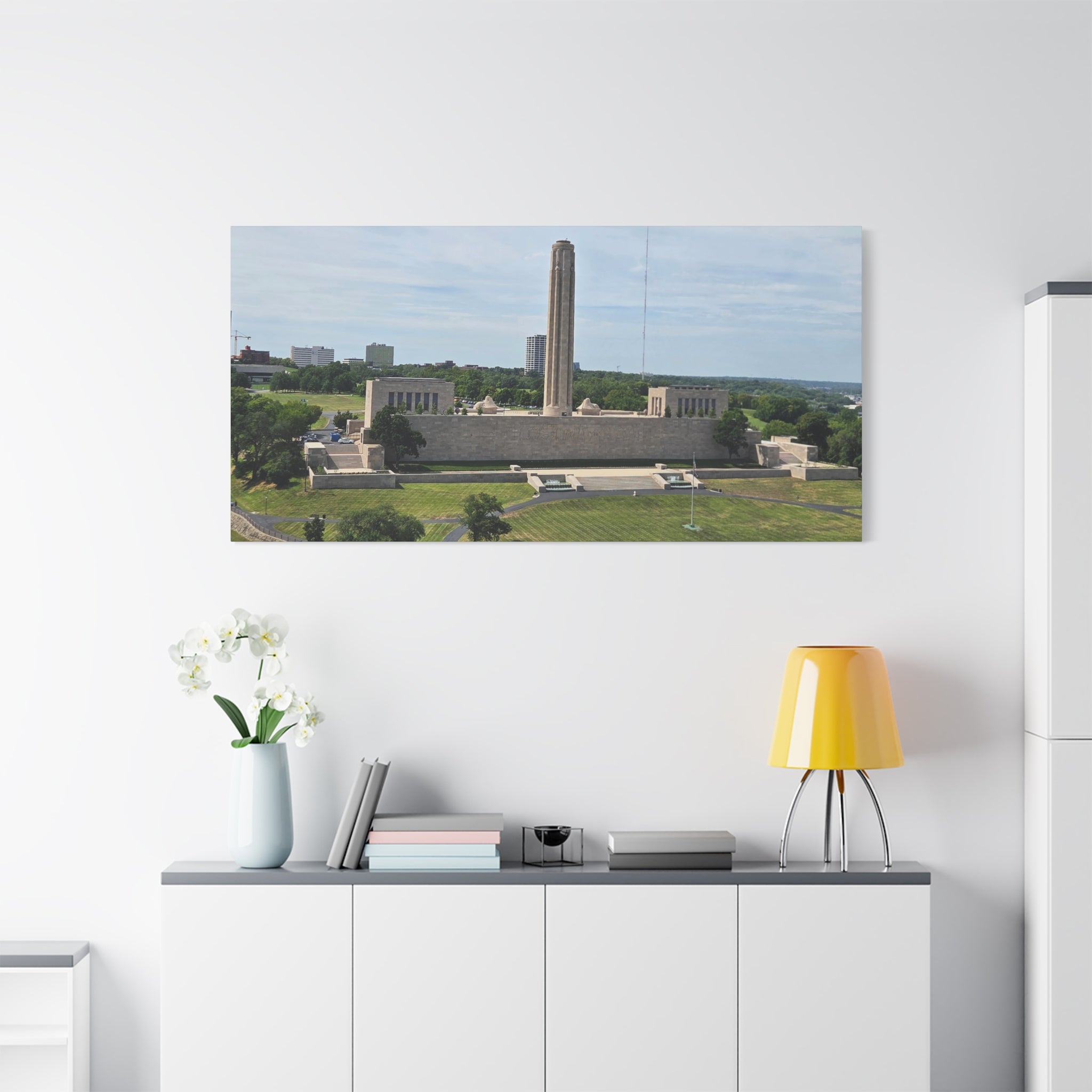 Liberty Memorial Aerial View Kansas City Canvas