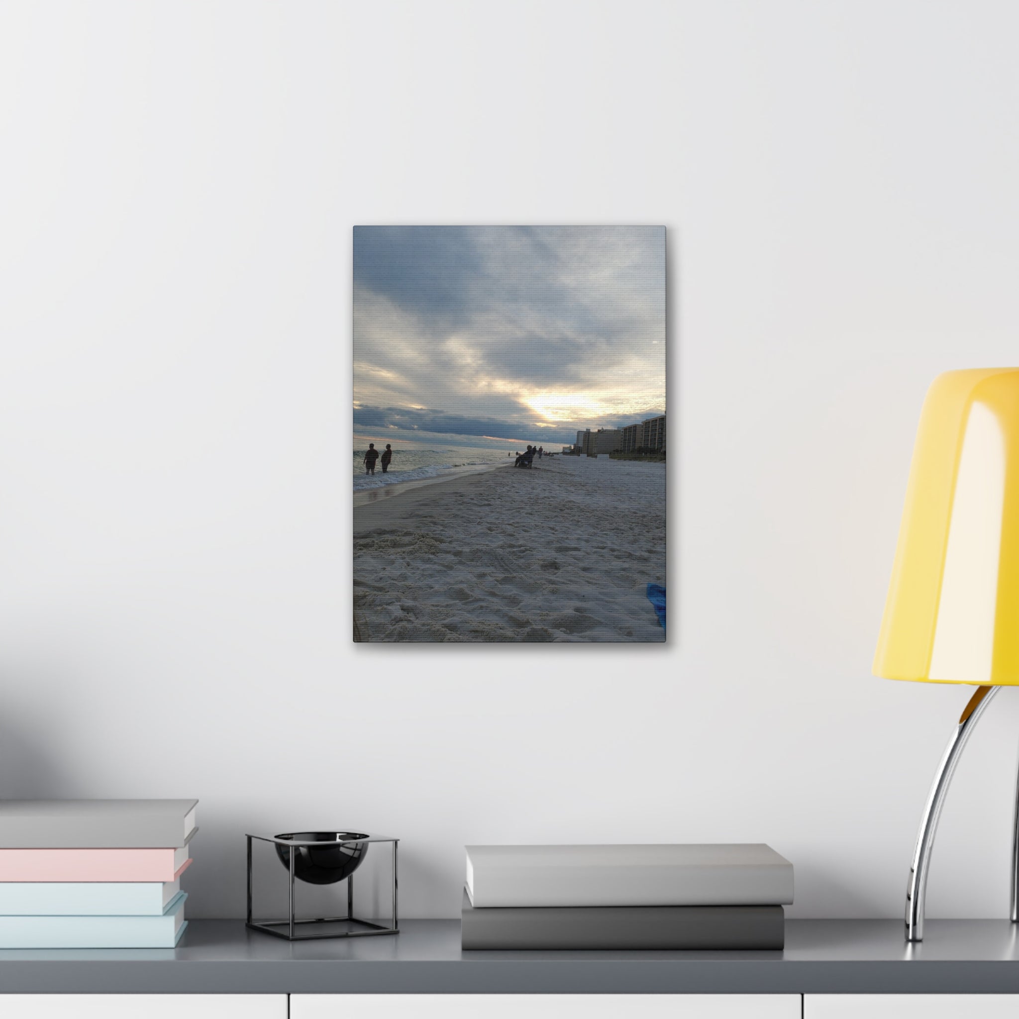 Sunset Beach Scene Canvas