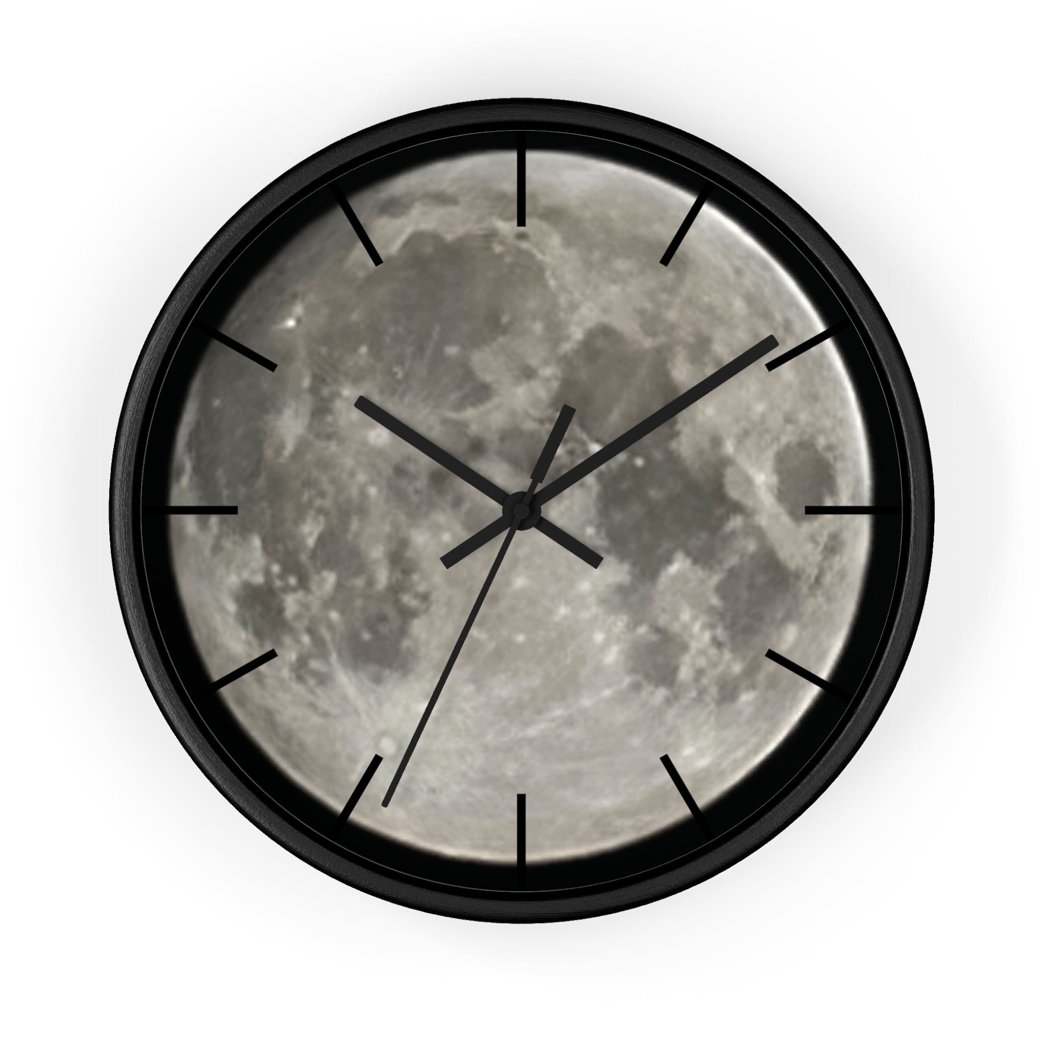 Full Moon Wall Clock, Lunar Moonface Clock