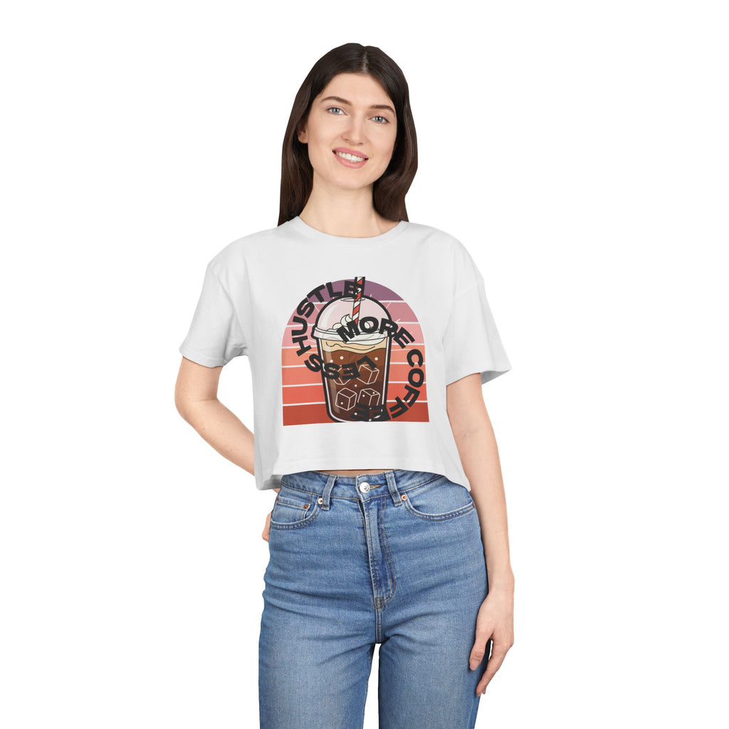 Women's Crop Tee love coffee