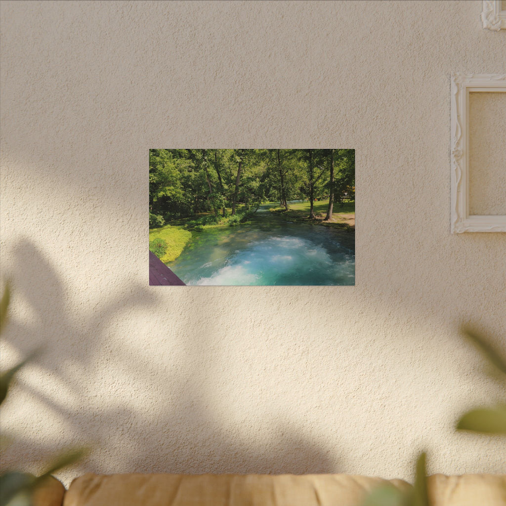 Spring River Landscape Matte Canvas