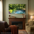 Spring River Landscape Matte Canvas