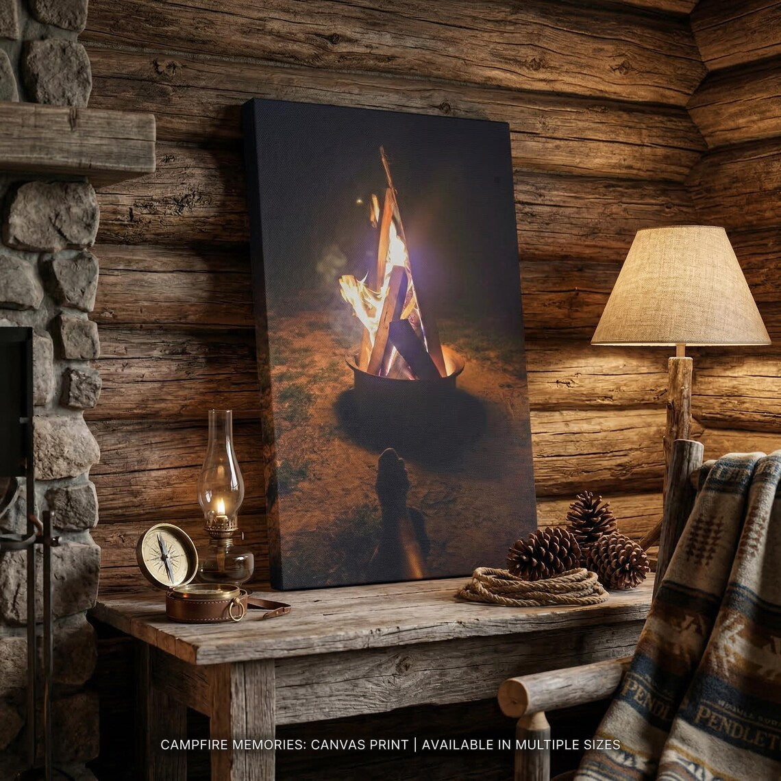 Campfire Night Canvas