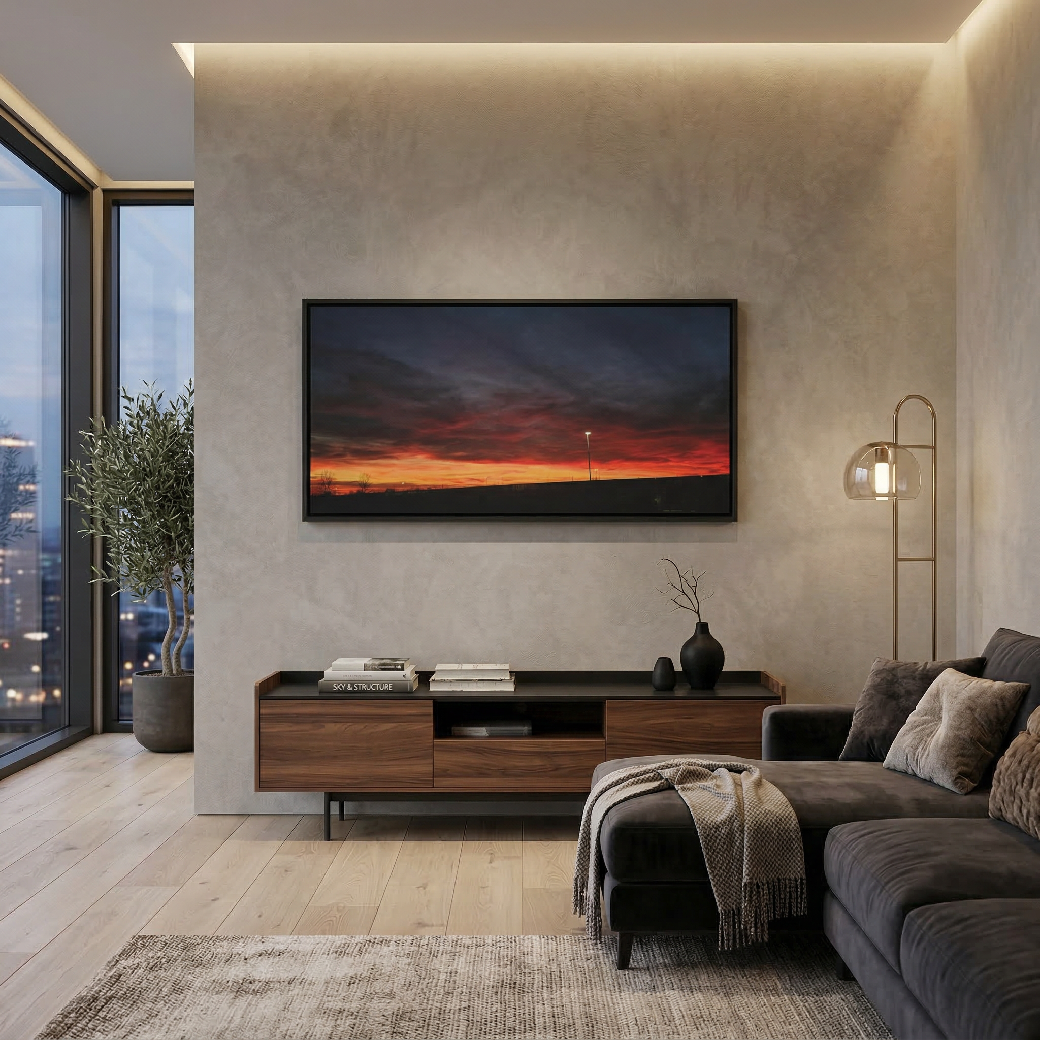 Sunset Sky Matte Canvas