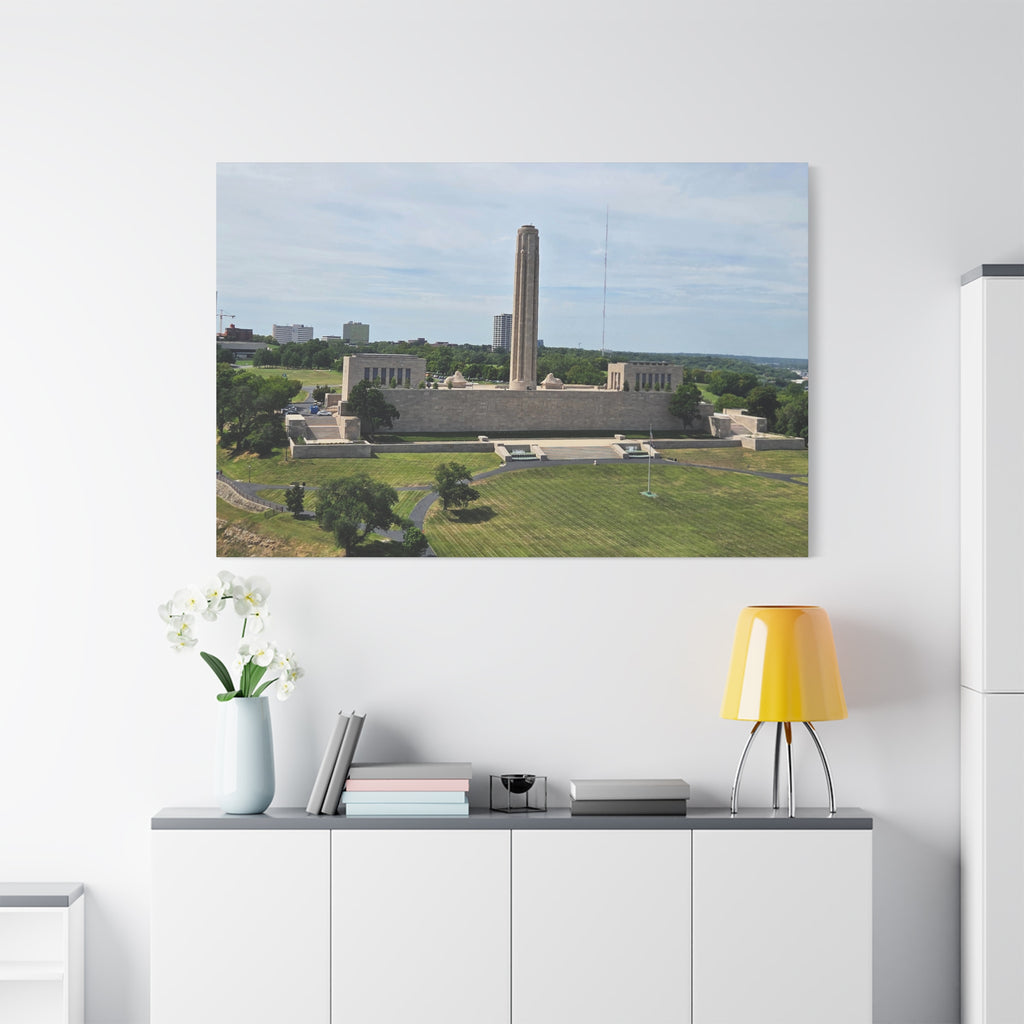 Liberty Memorial Aerial View Kansas City Canvas
