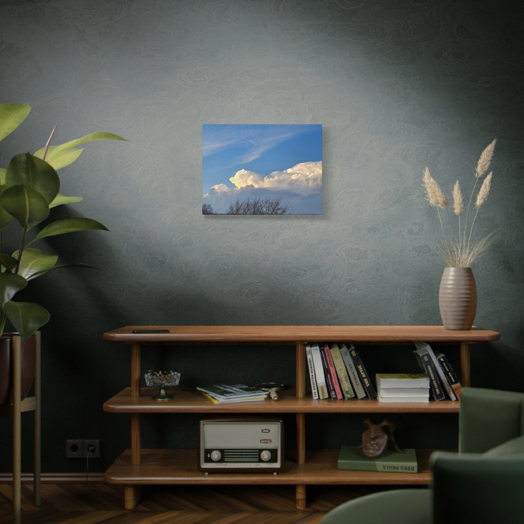 Sunlit Cumulus Clouds Matte Canvas
