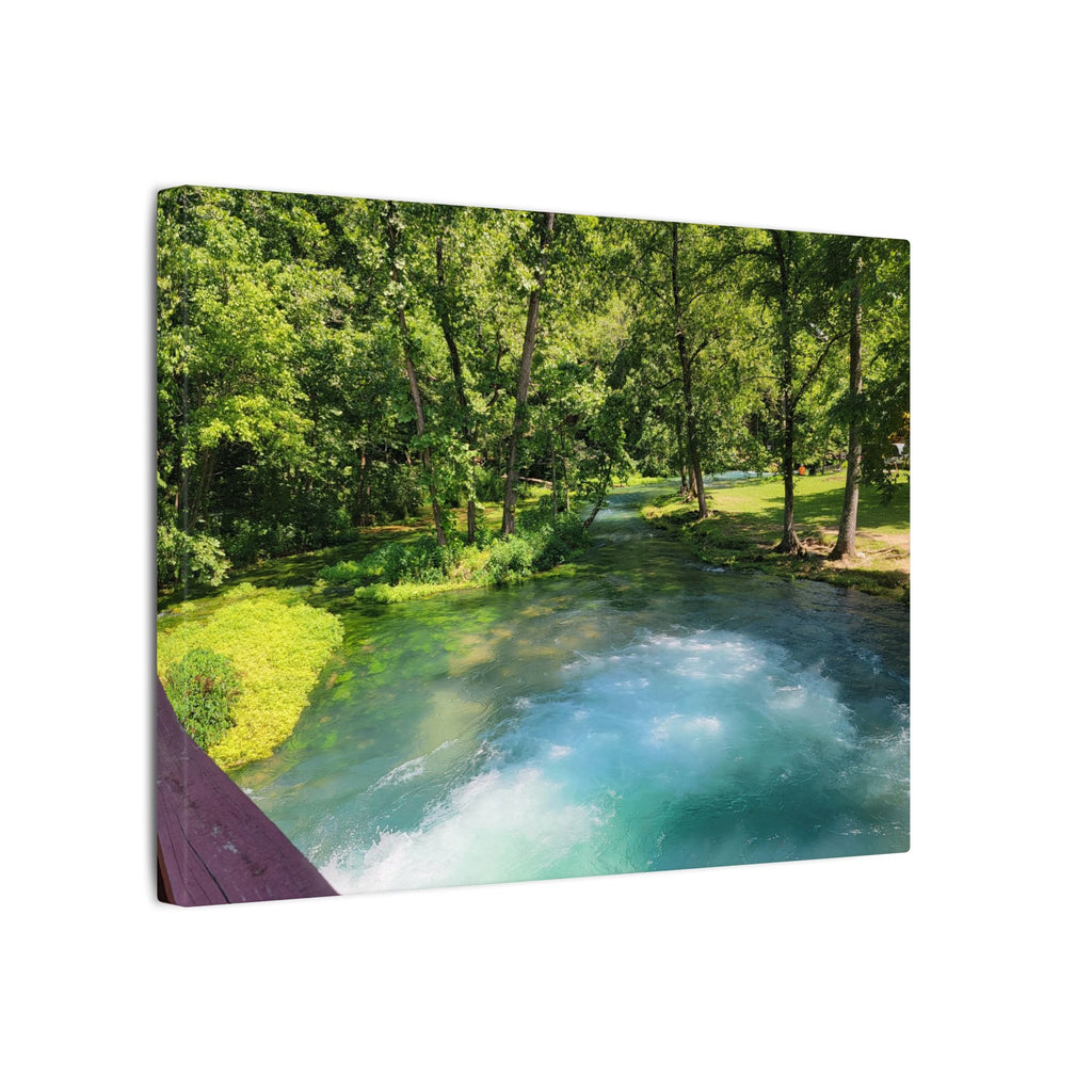 Spring River Landscape Matte Canvas