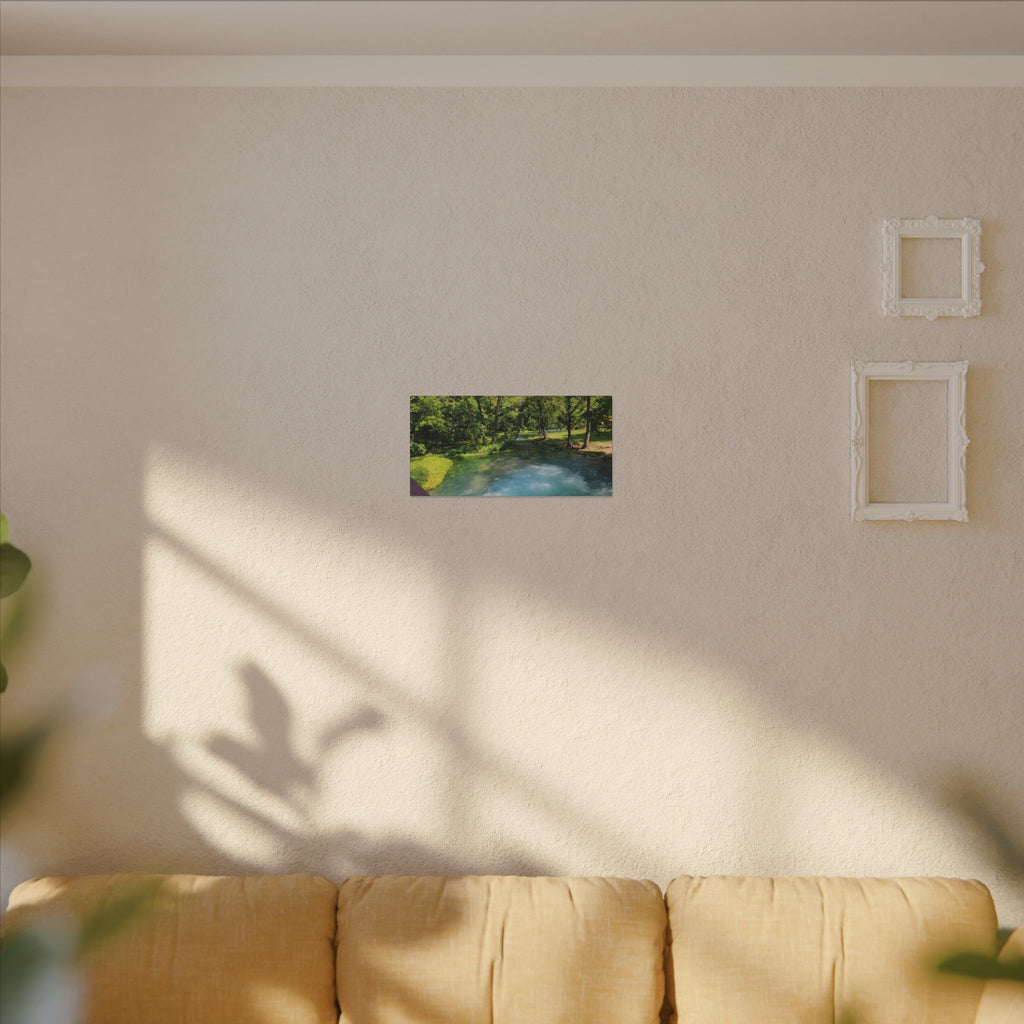 Spring River Landscape Matte Canvas