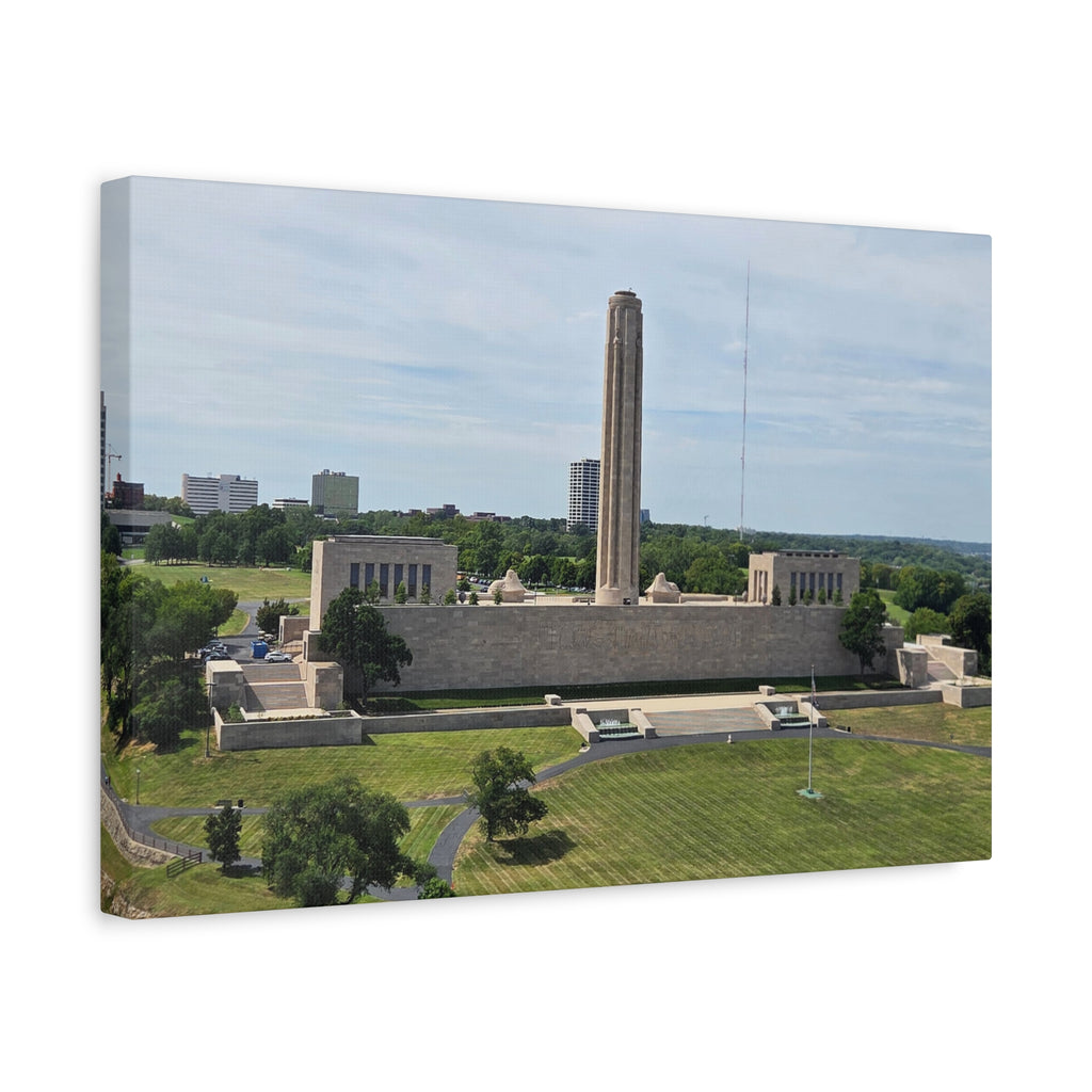 Liberty Memorial Aerial View Kansas City Canvas