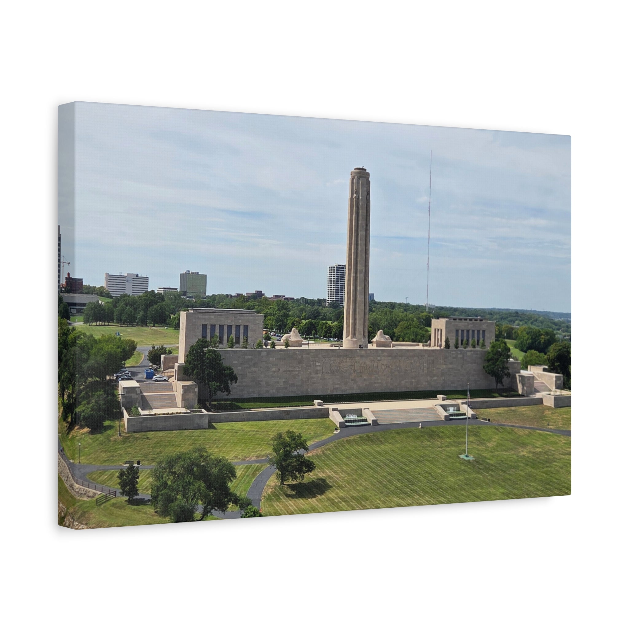 Liberty Memorial Aerial View Kansas City Canvas