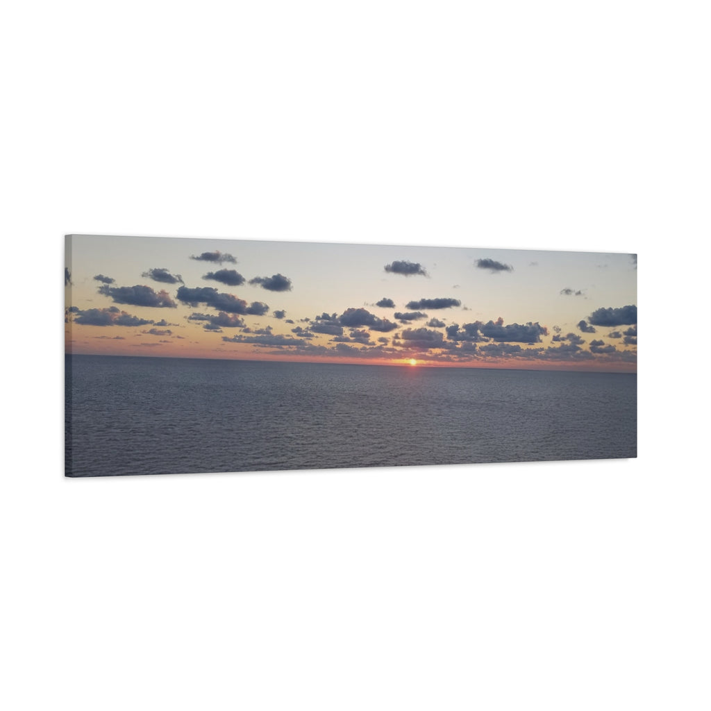 Ocean Sunset Canvas stretched Matte Wall Art