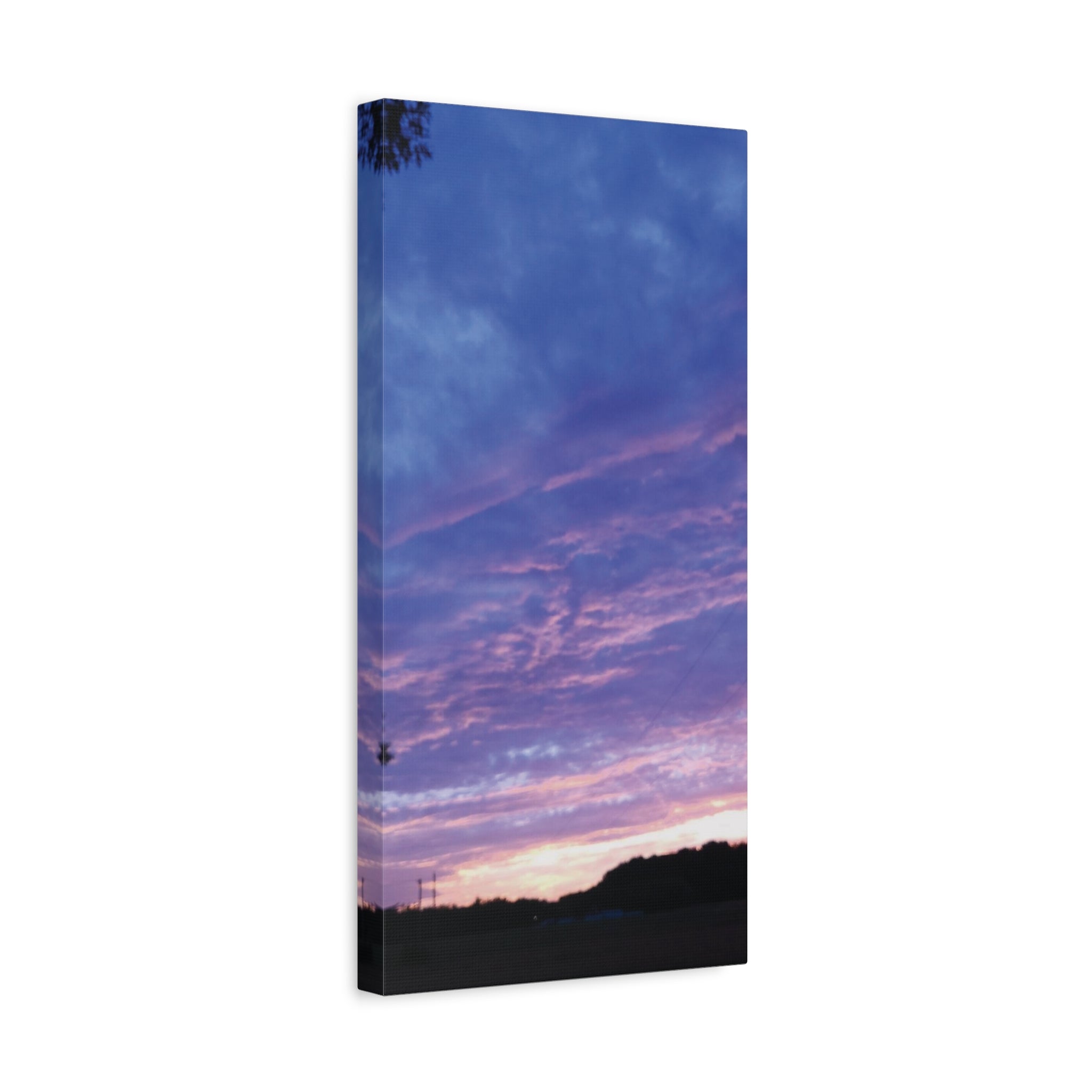 Purple Sunset Sky Canvas