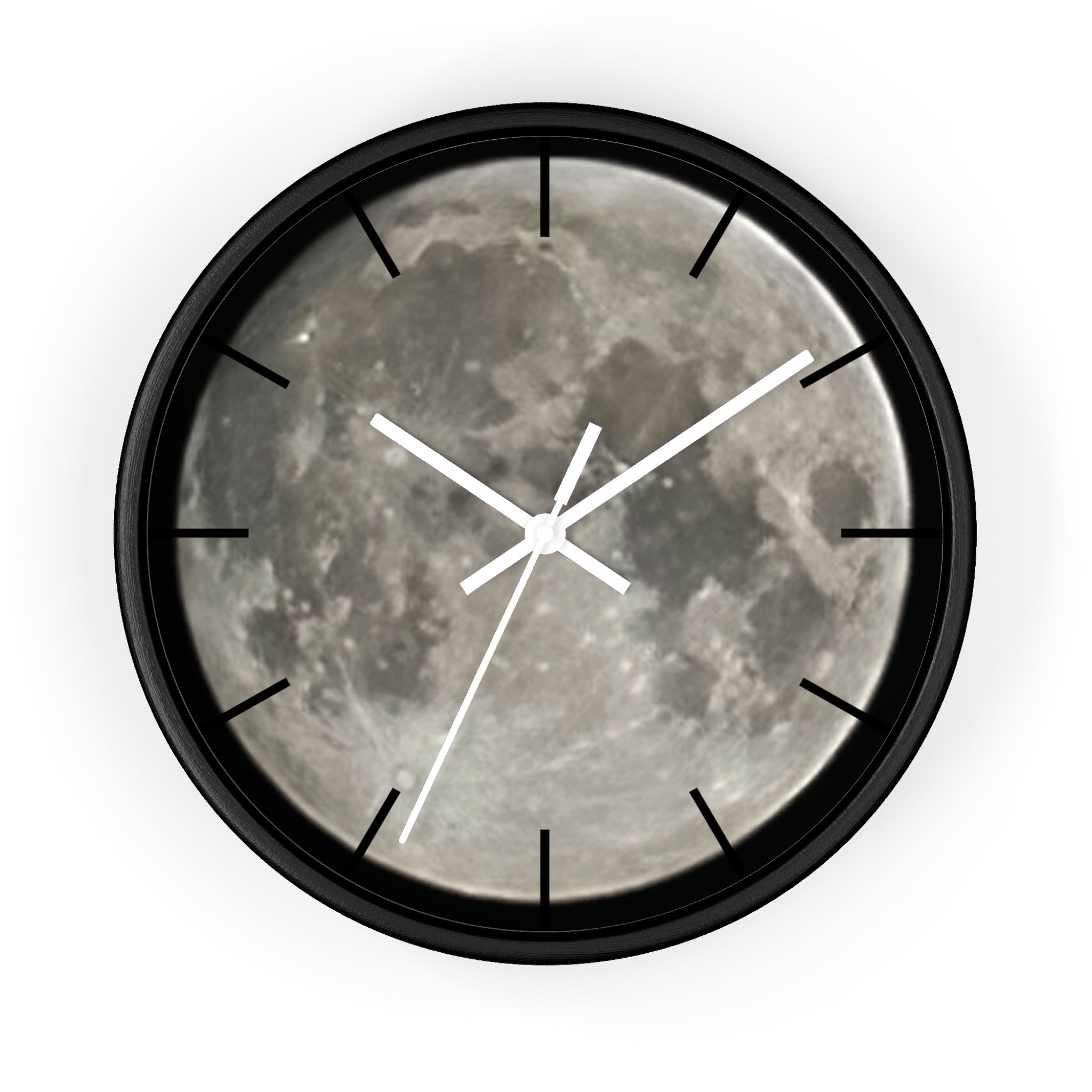 Full Moon Wall Clock, Lunar Moonface Clock