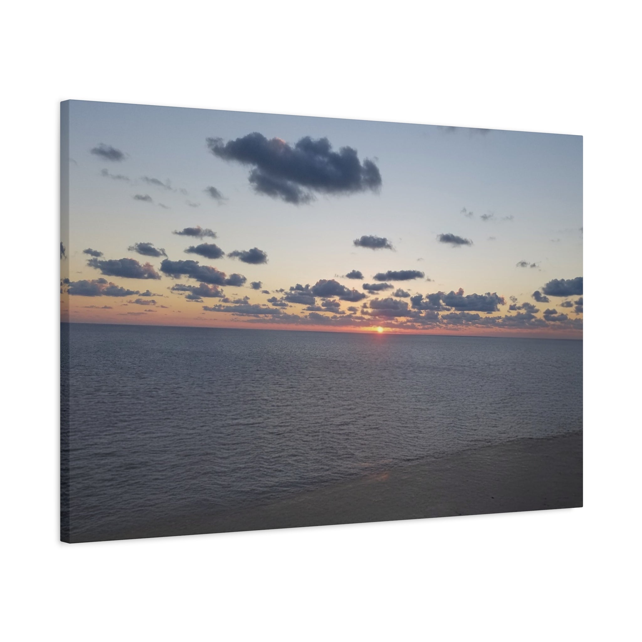 Ocean Sunset Canvas stretched Matte Wall Art