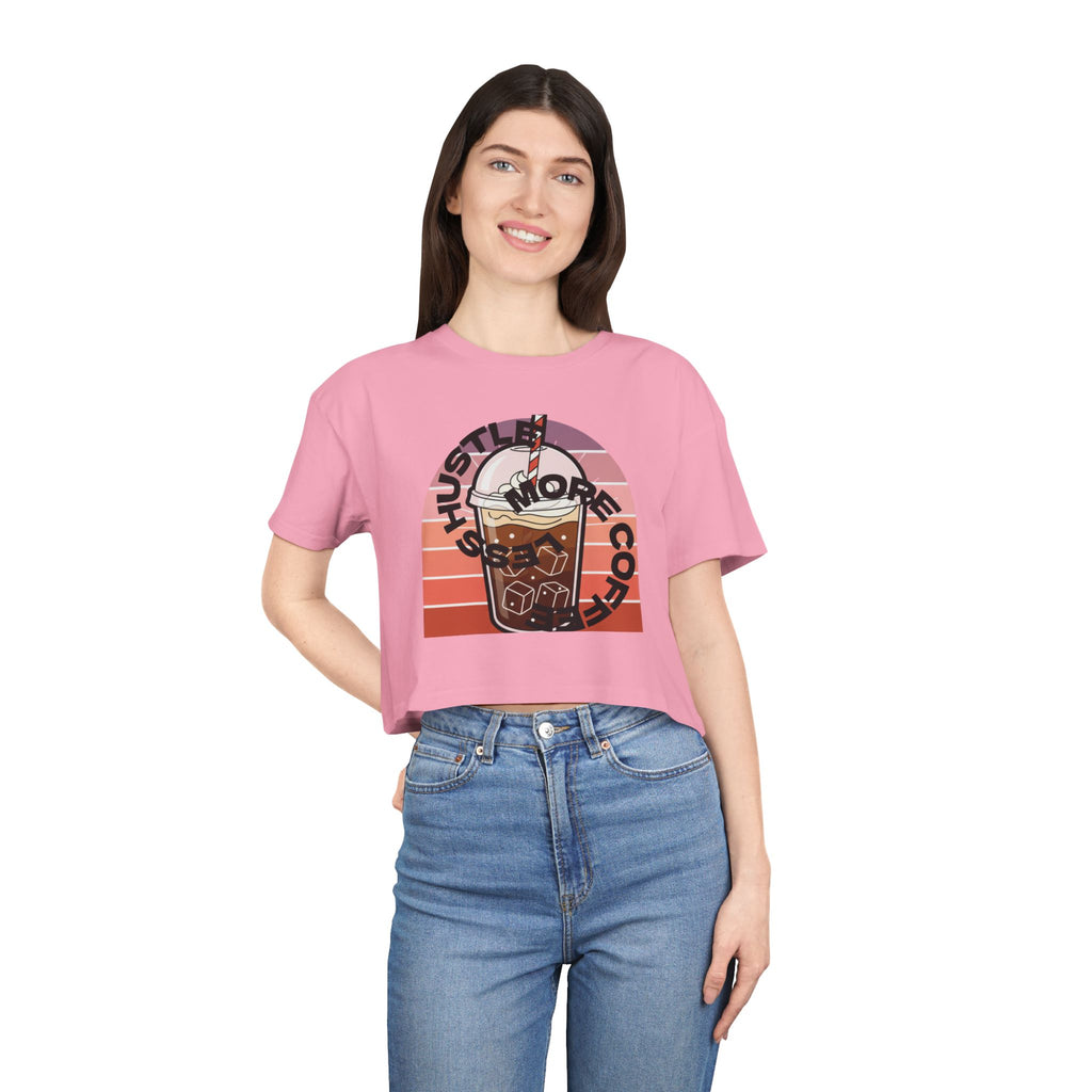 Women's Crop Tee love coffee