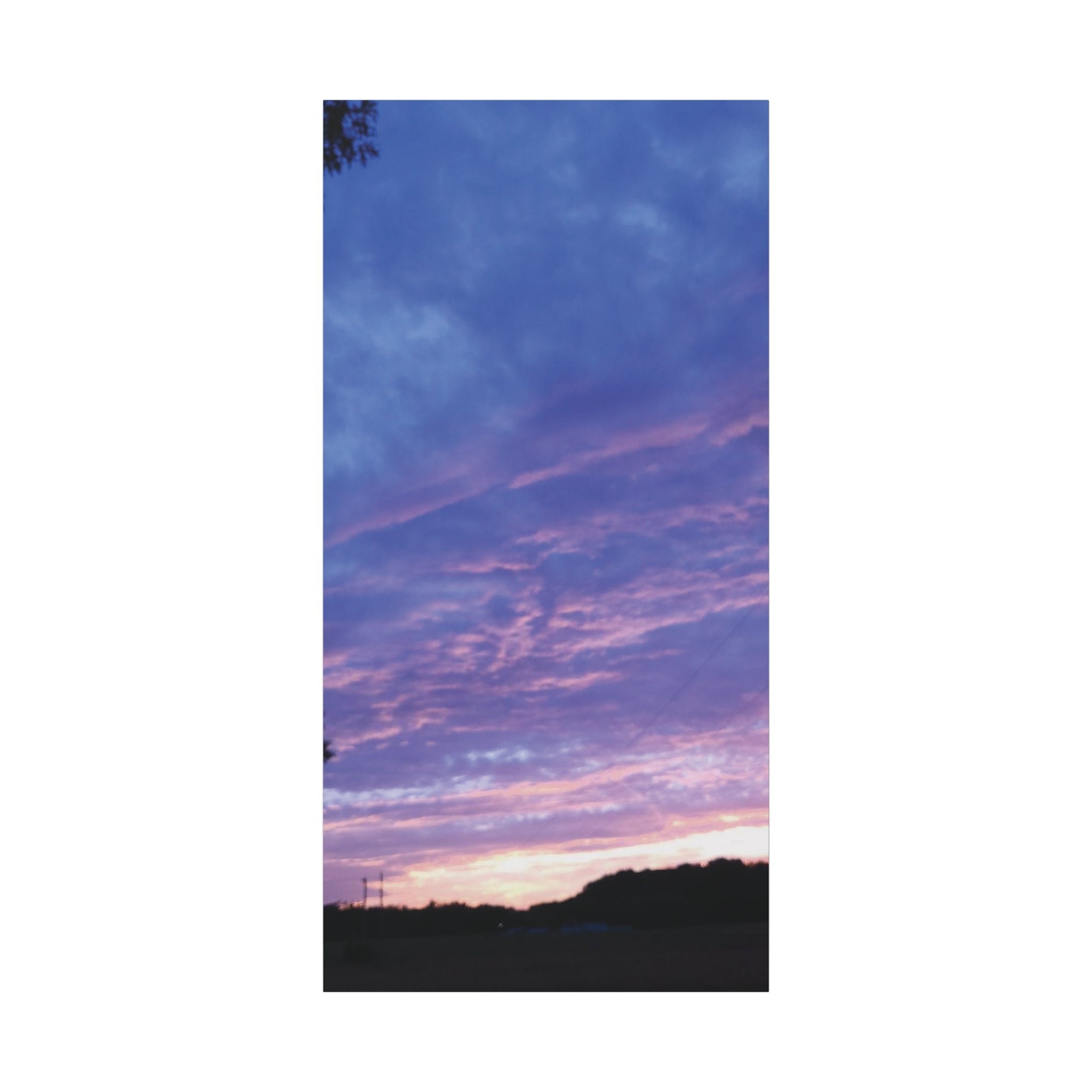 Purple Sunset Sky Canvas
