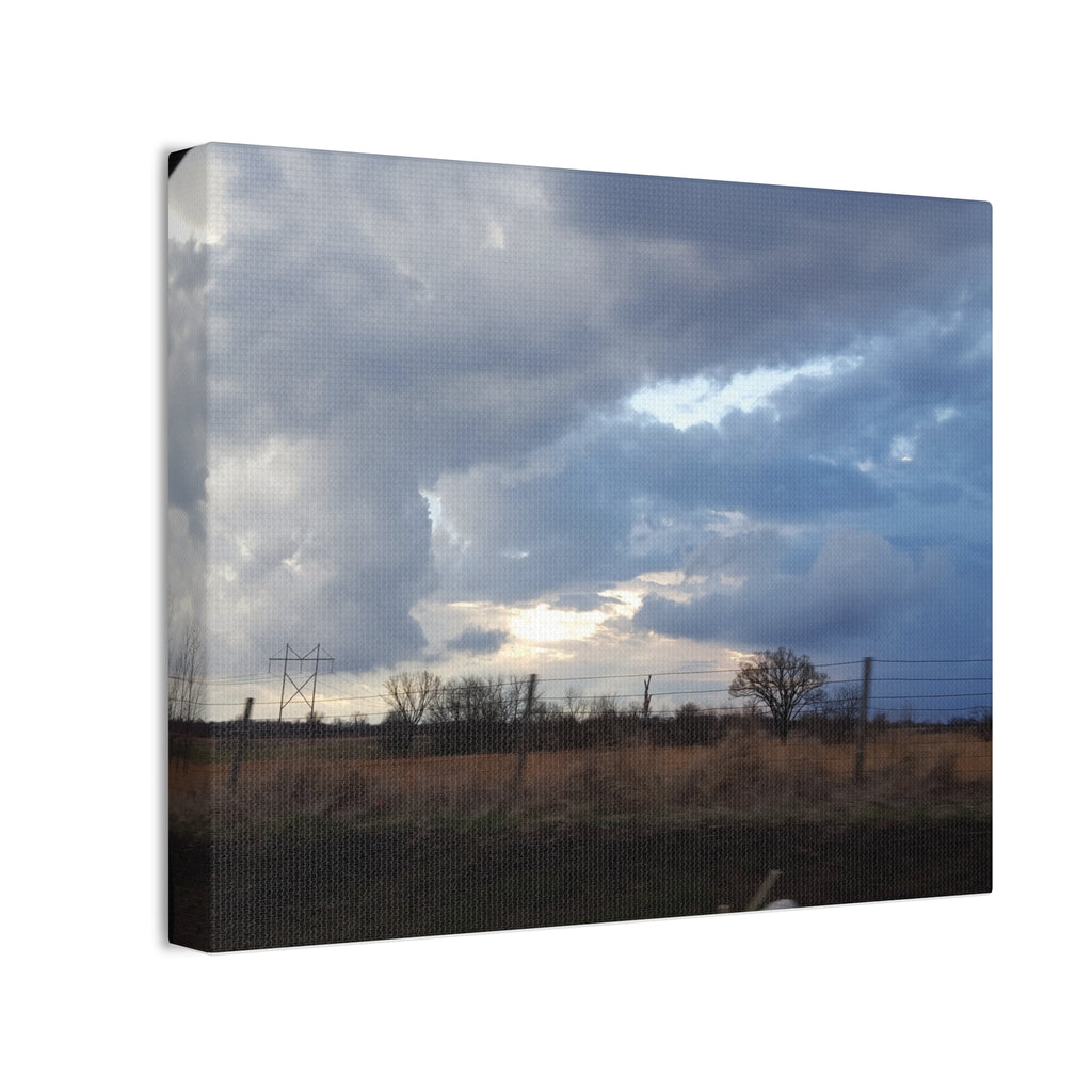 Stormy Sky Landscape Canvas / Farm / Midwest