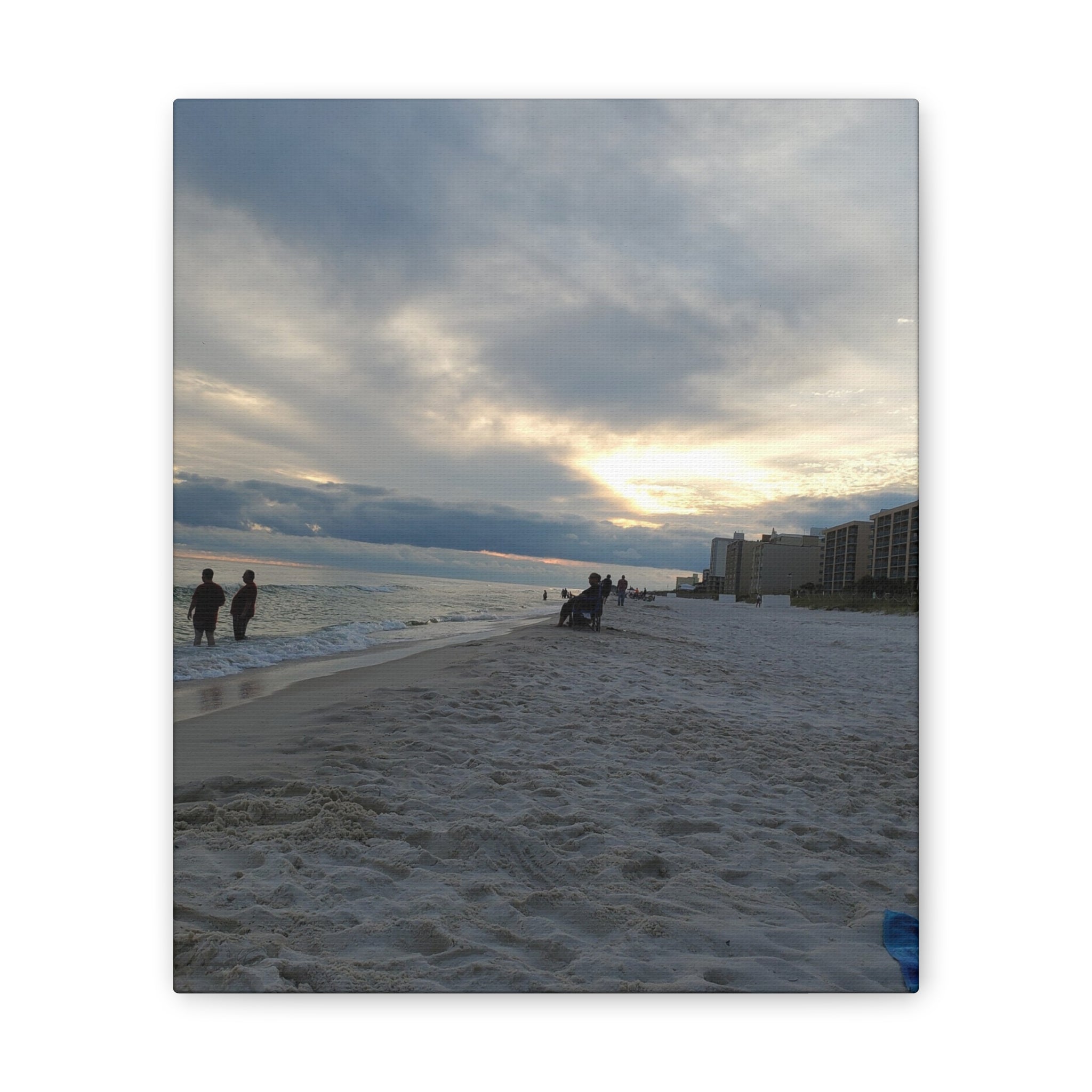 Sunset Beach Scene Canvas