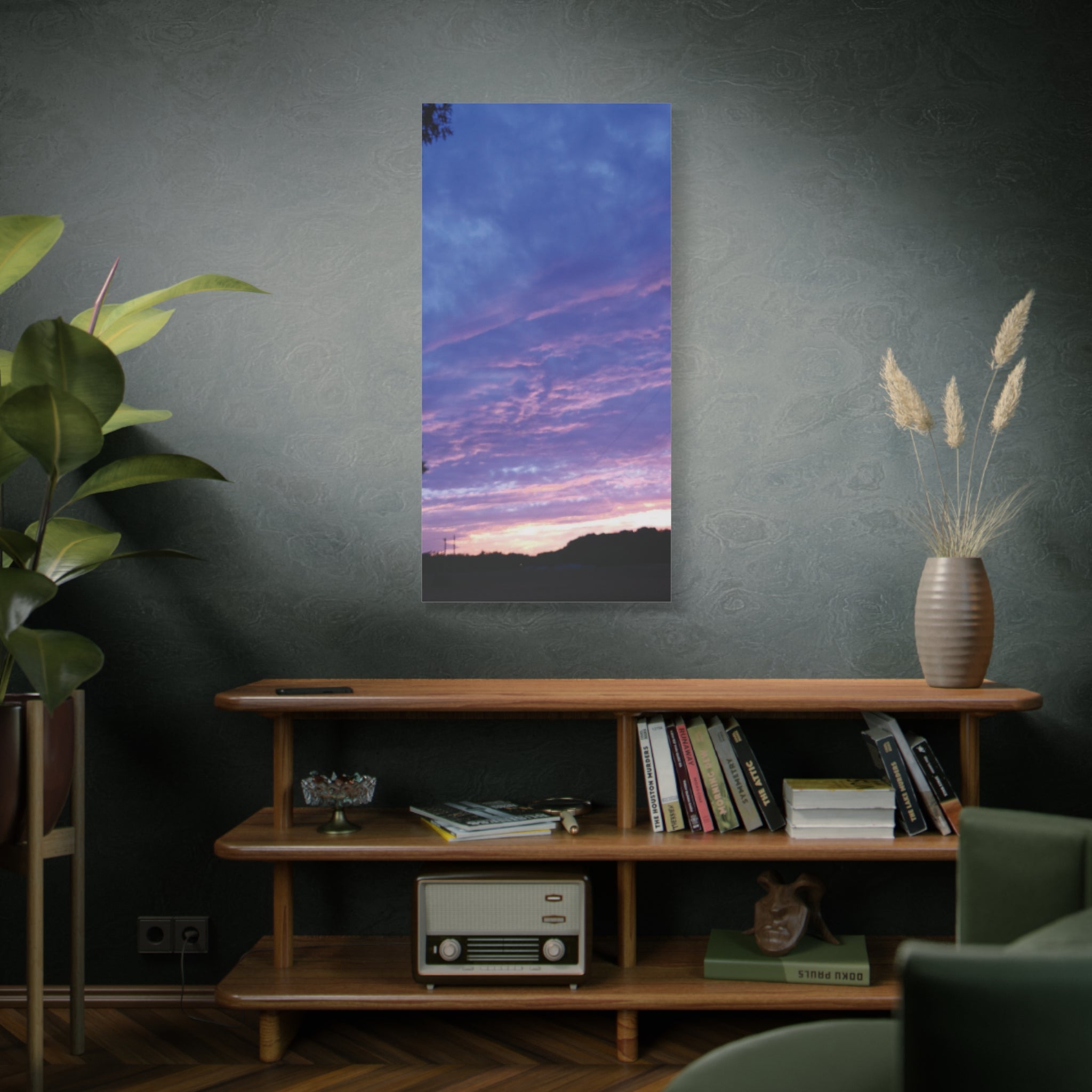 Purple Sunset Sky Canvas