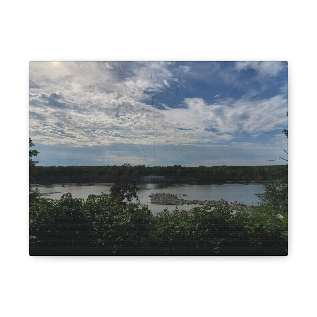 River Landscape, Disney, OK., Neosho River Matte Canvas