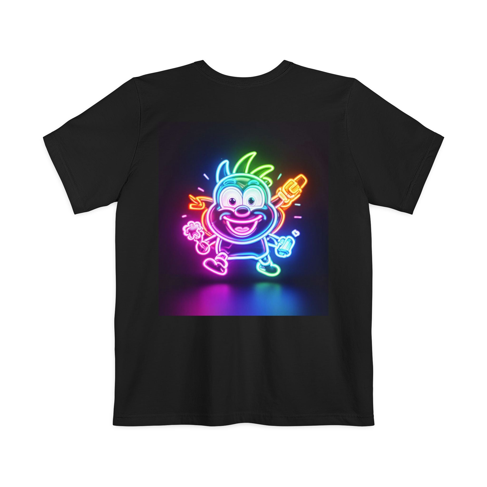 Neon Alien Character Pocket Tee | T-Shirt