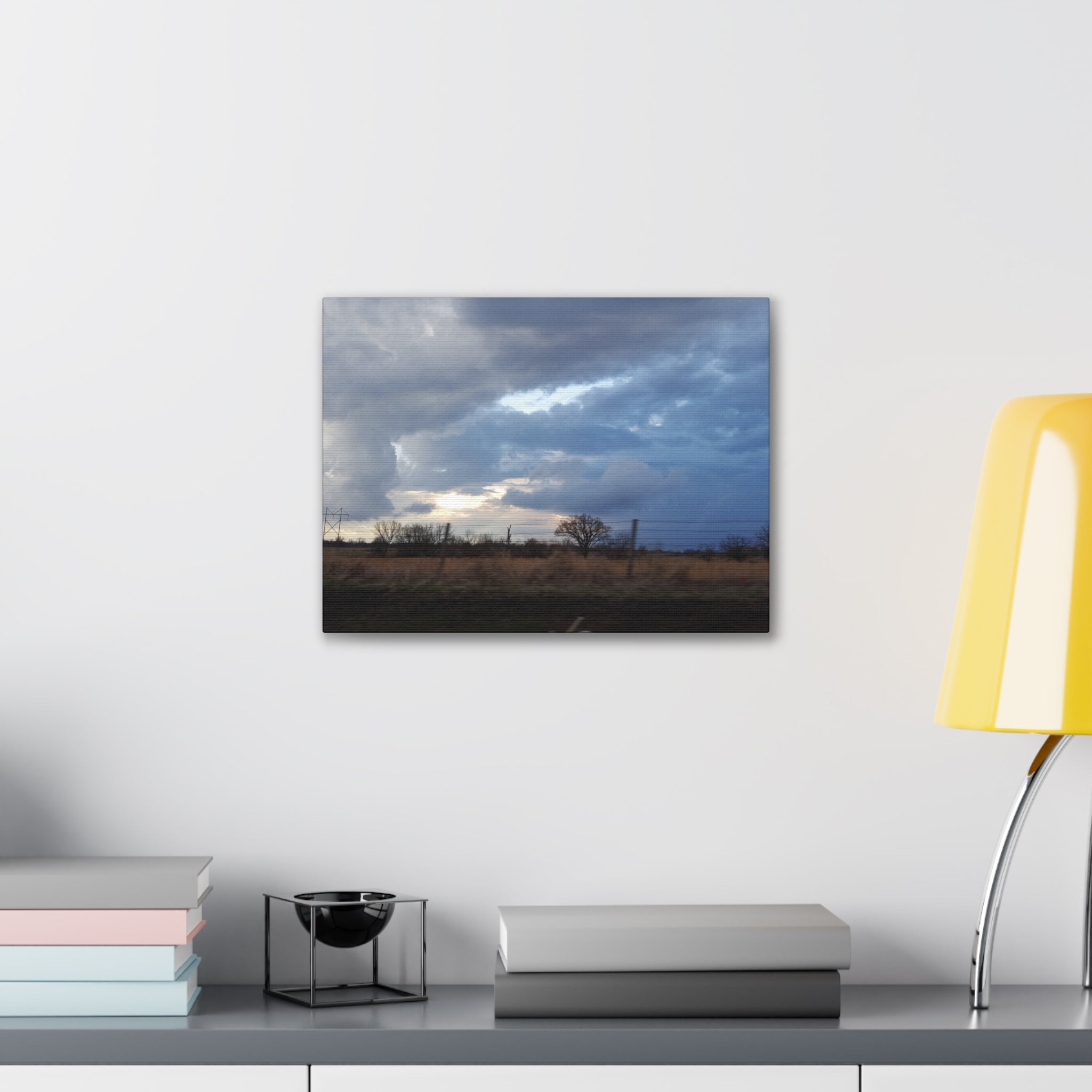 Stormy Sky Landscape Canvas / Farm / Midwest