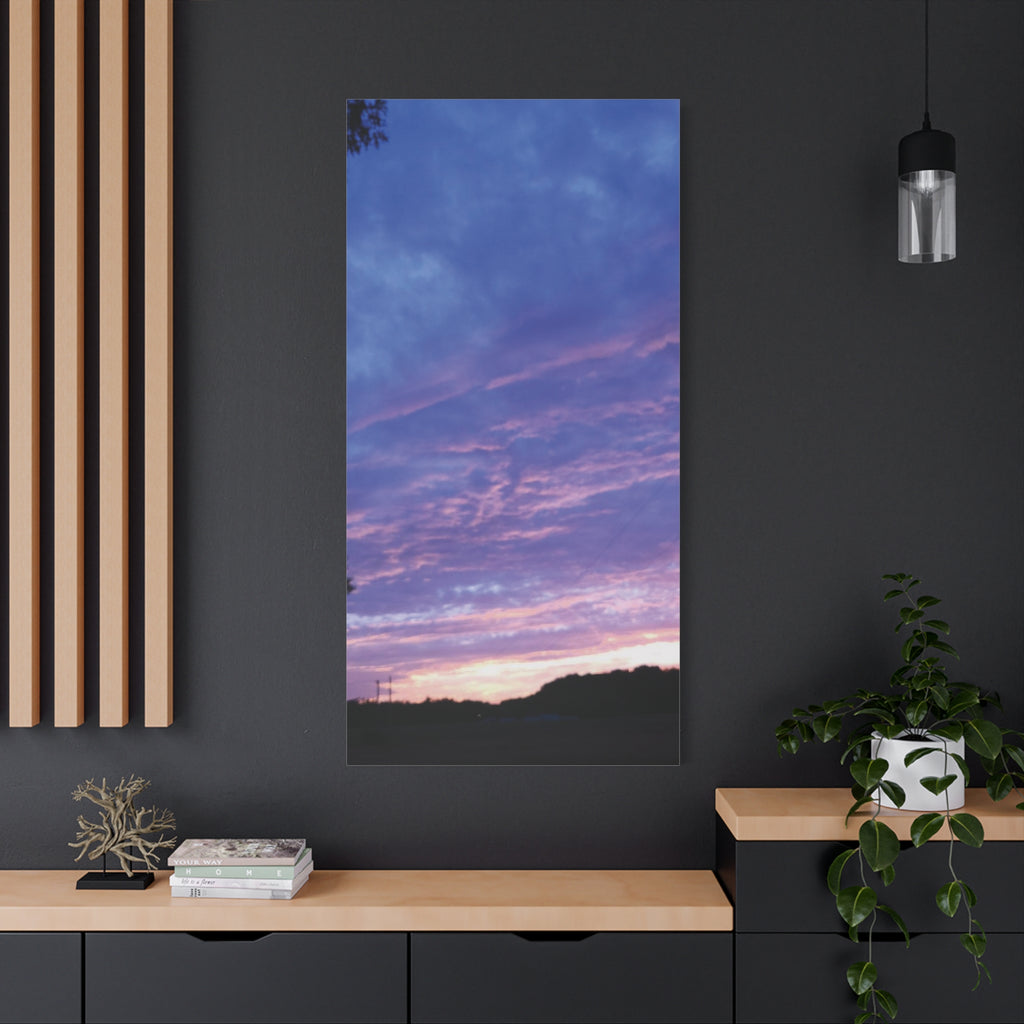 Purple Sunset Sky Canvas
