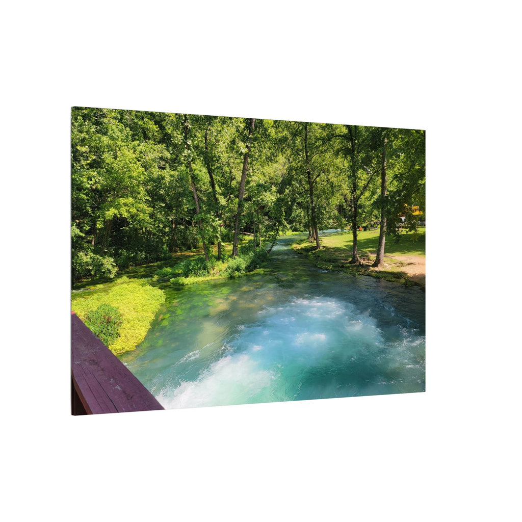Spring River Landscape Matte Canvas