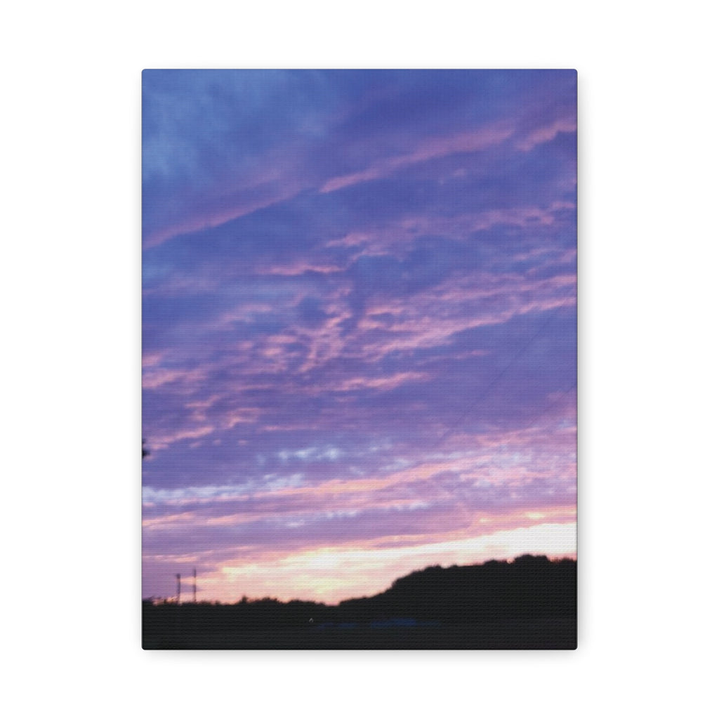 Purple Sunset Sky Canvas