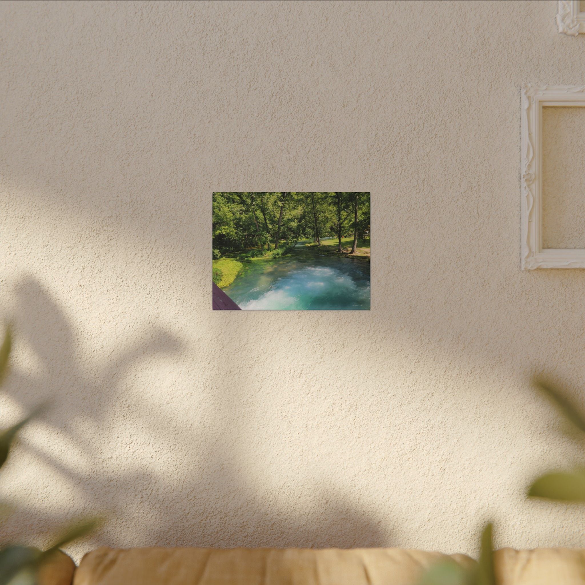 Spring River Landscape Matte Canvas