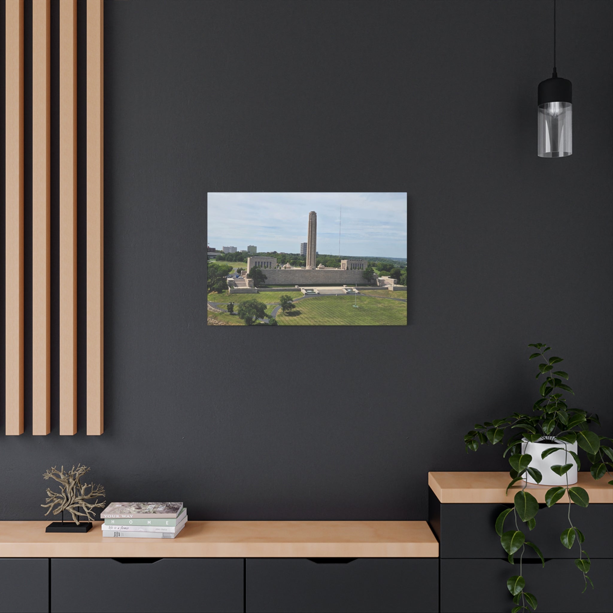 Liberty Memorial Aerial View Kansas City Canvas