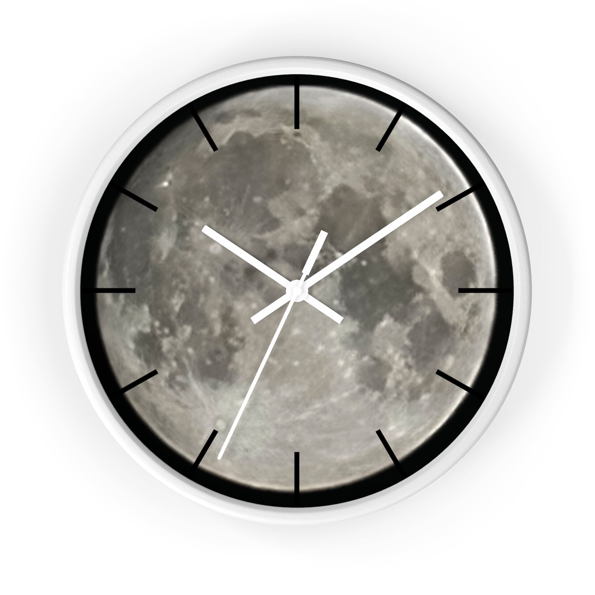 Full Moon Wall Clock, Lunar Moonface Clock