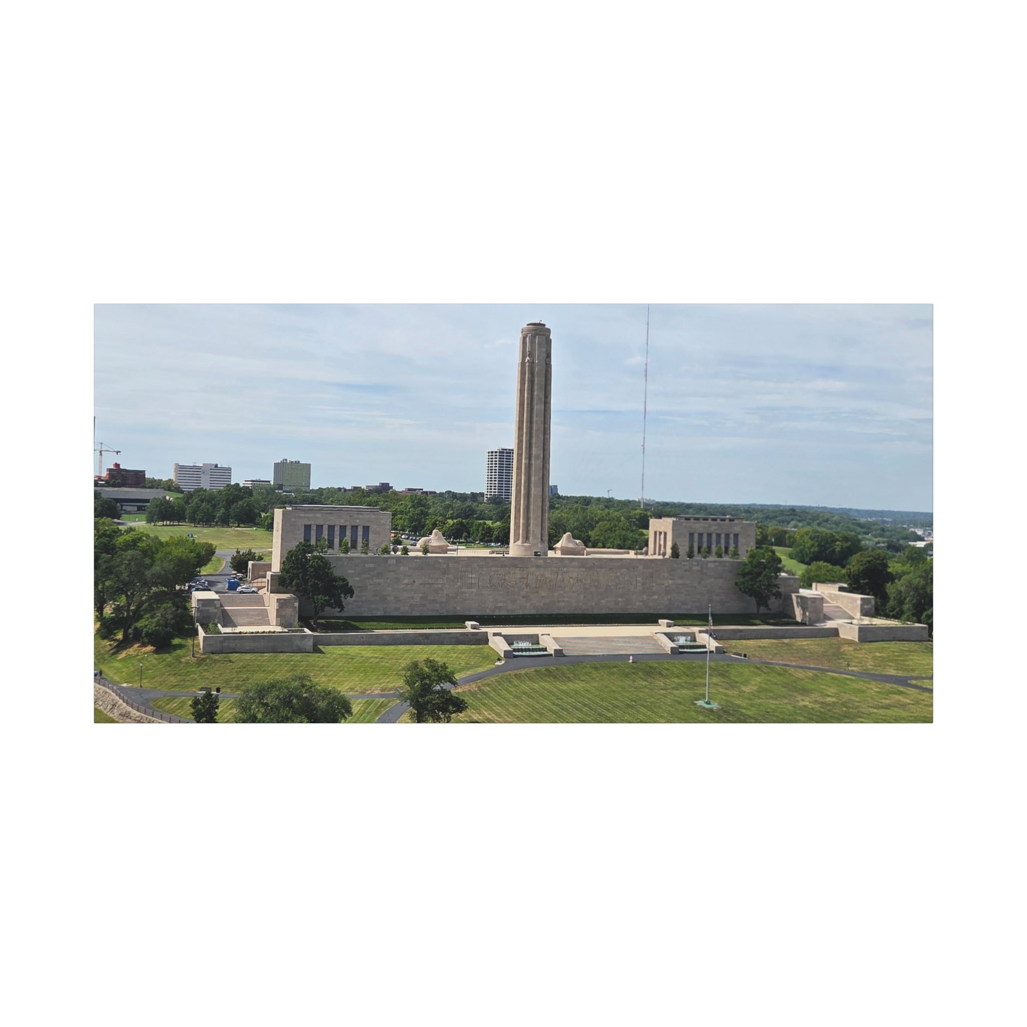 Liberty Memorial Aerial View Kansas City Canvas