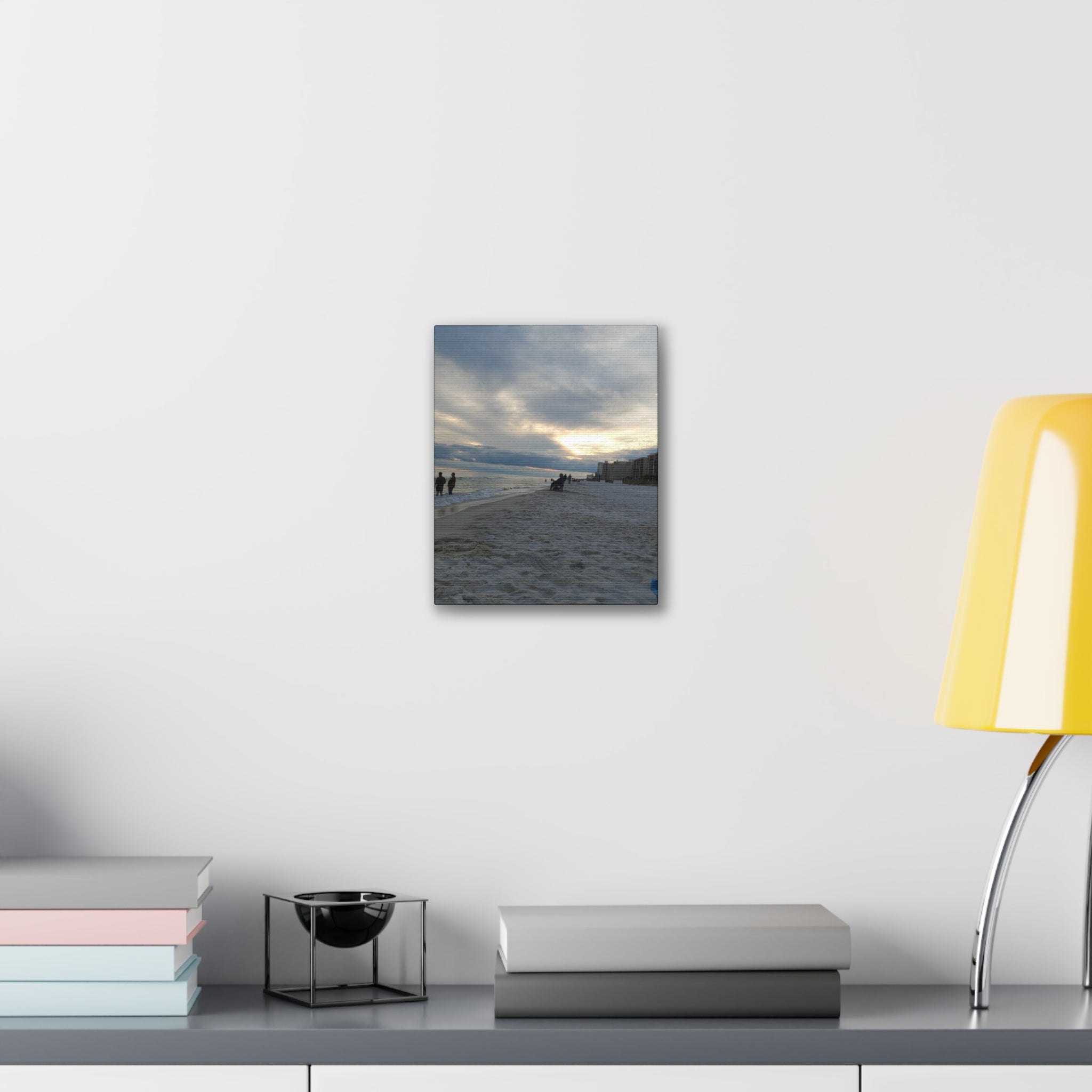 Sunset Beach Scene Canvas