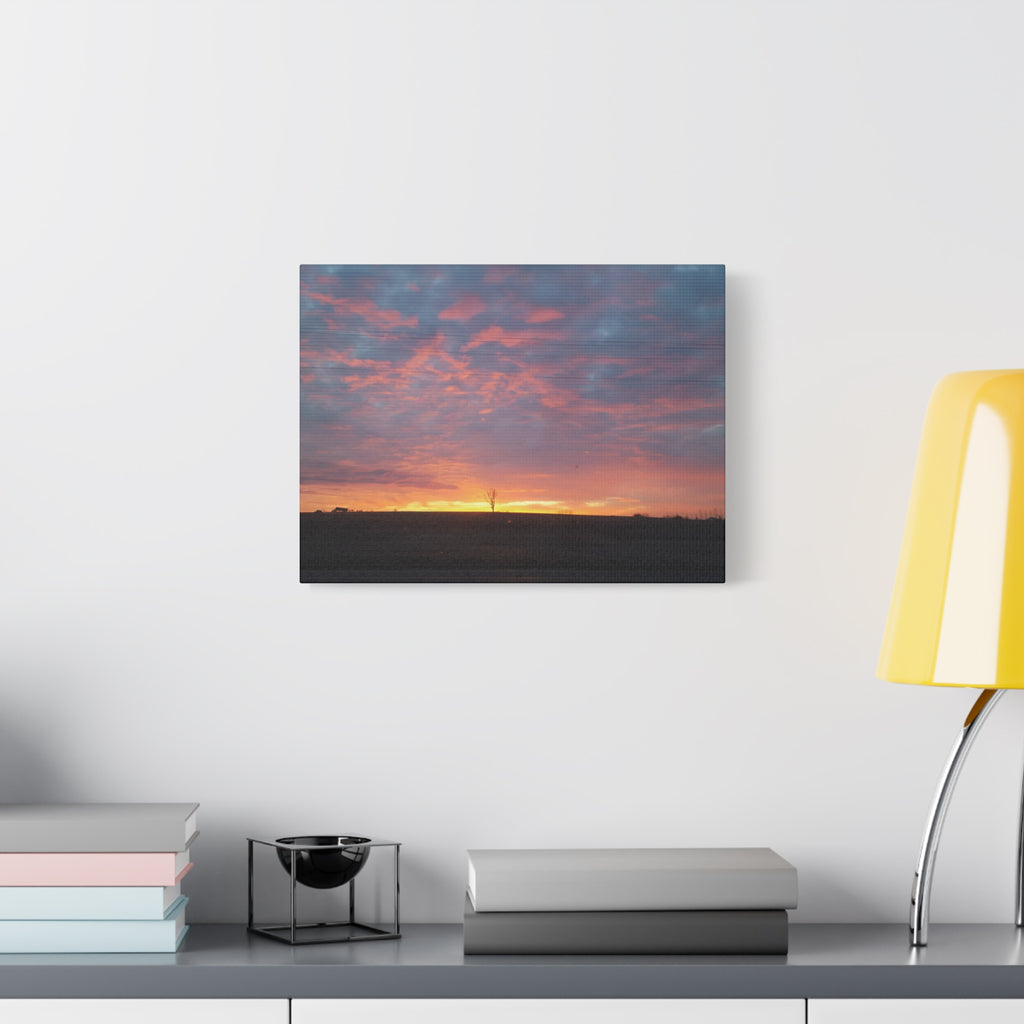 Pink and Orange Sunset Canvas