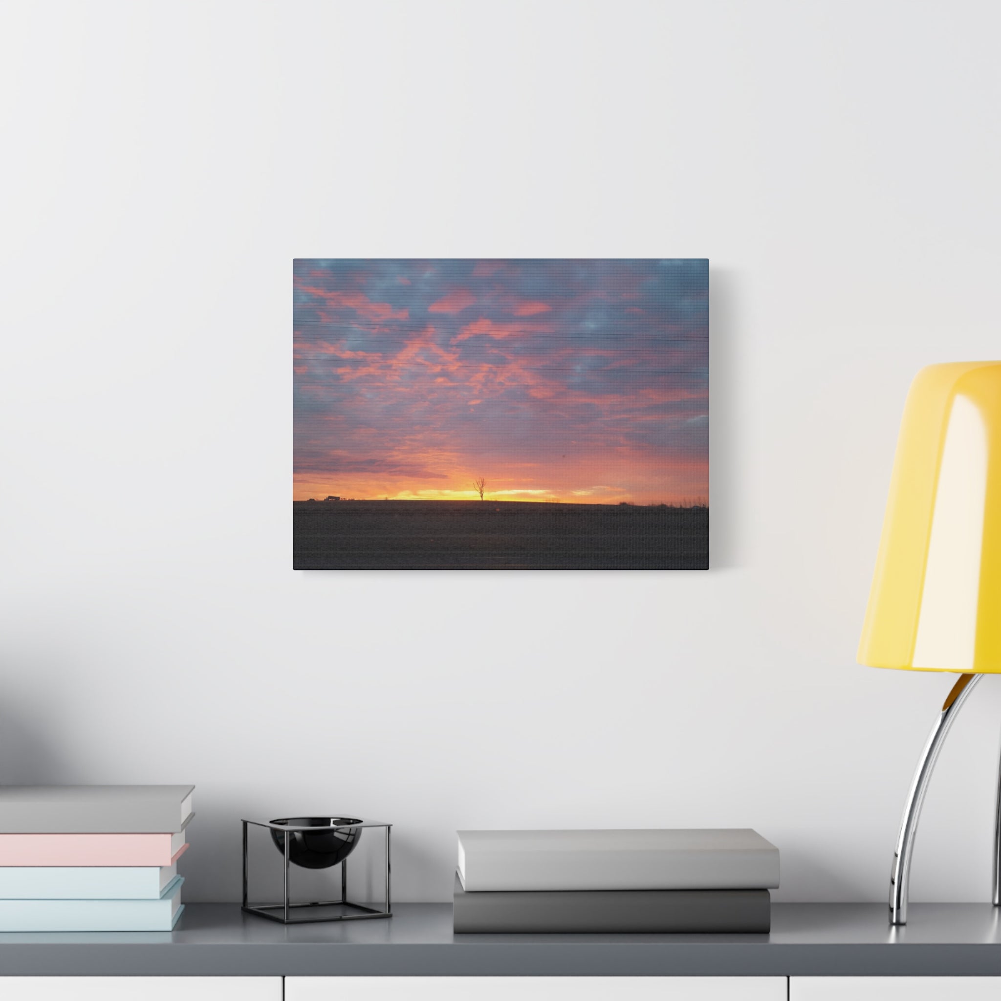 Pink and Orange Sunset Canvas