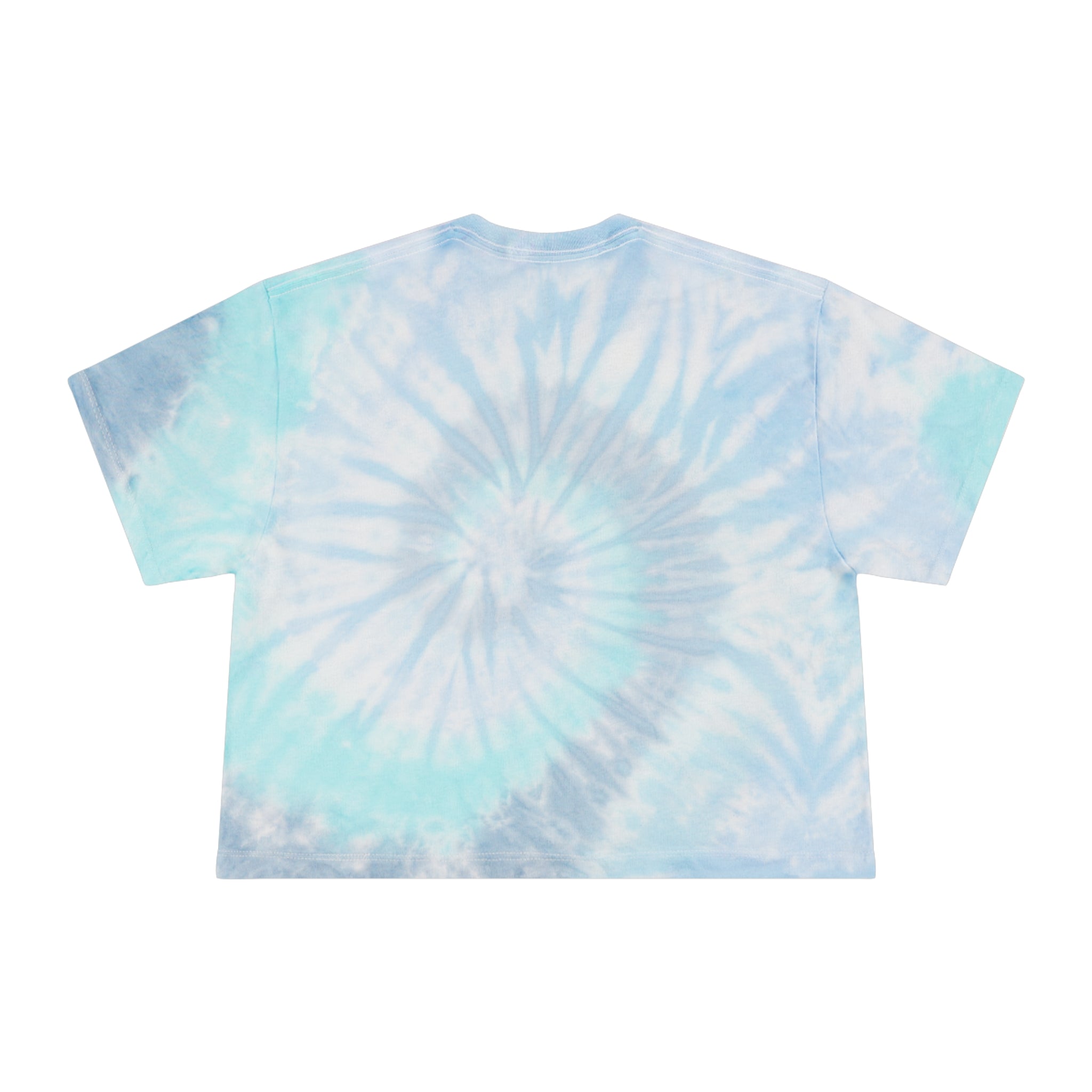 Alien Abduction Scene Crop Tee | Tie-Dye UFO Graphic