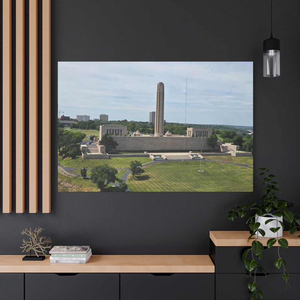 Liberty Memorial Aerial View Kansas City Canvas