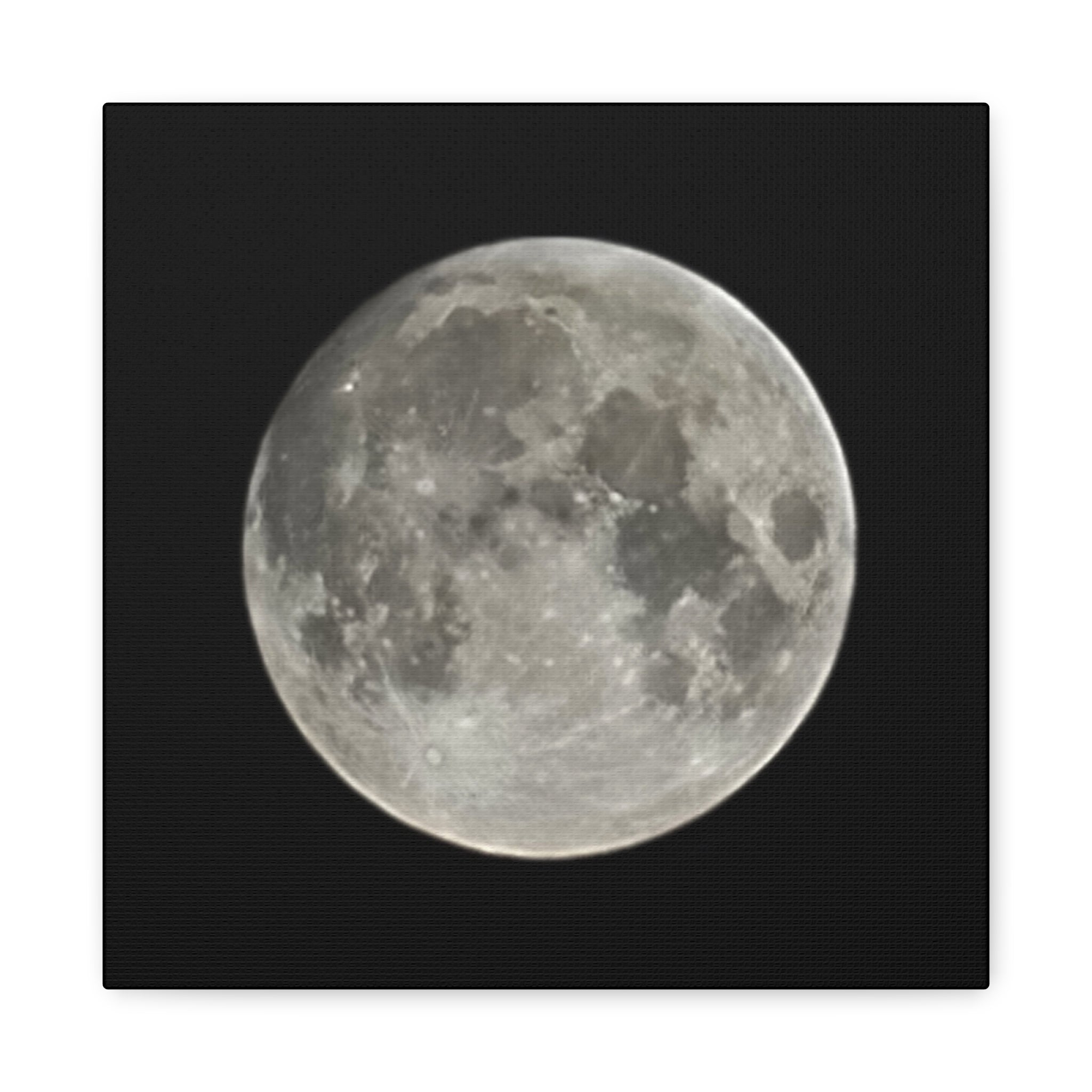 Full Moon Matte Stretched Canvas