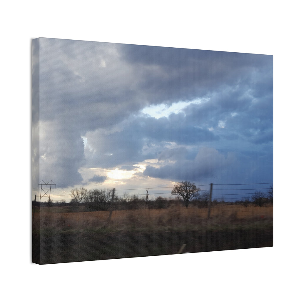 Stormy Sky Landscape Canvas / Farm / Midwest