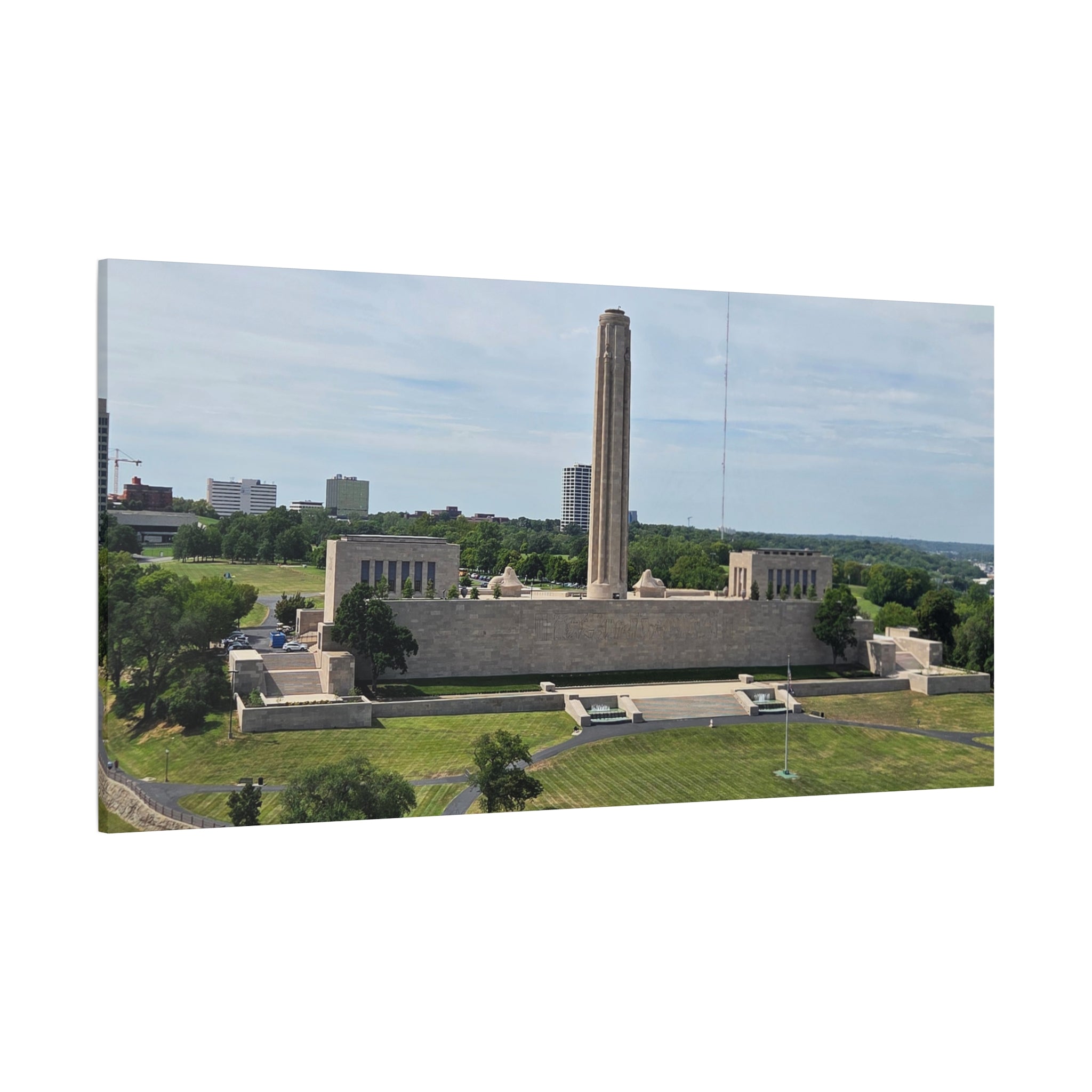 Liberty Memorial Aerial View Kansas City Canvas