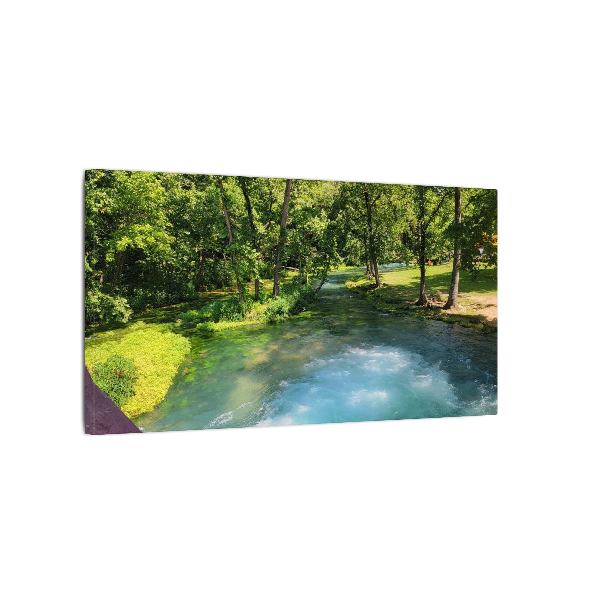 Spring River Landscape Matte Canvas