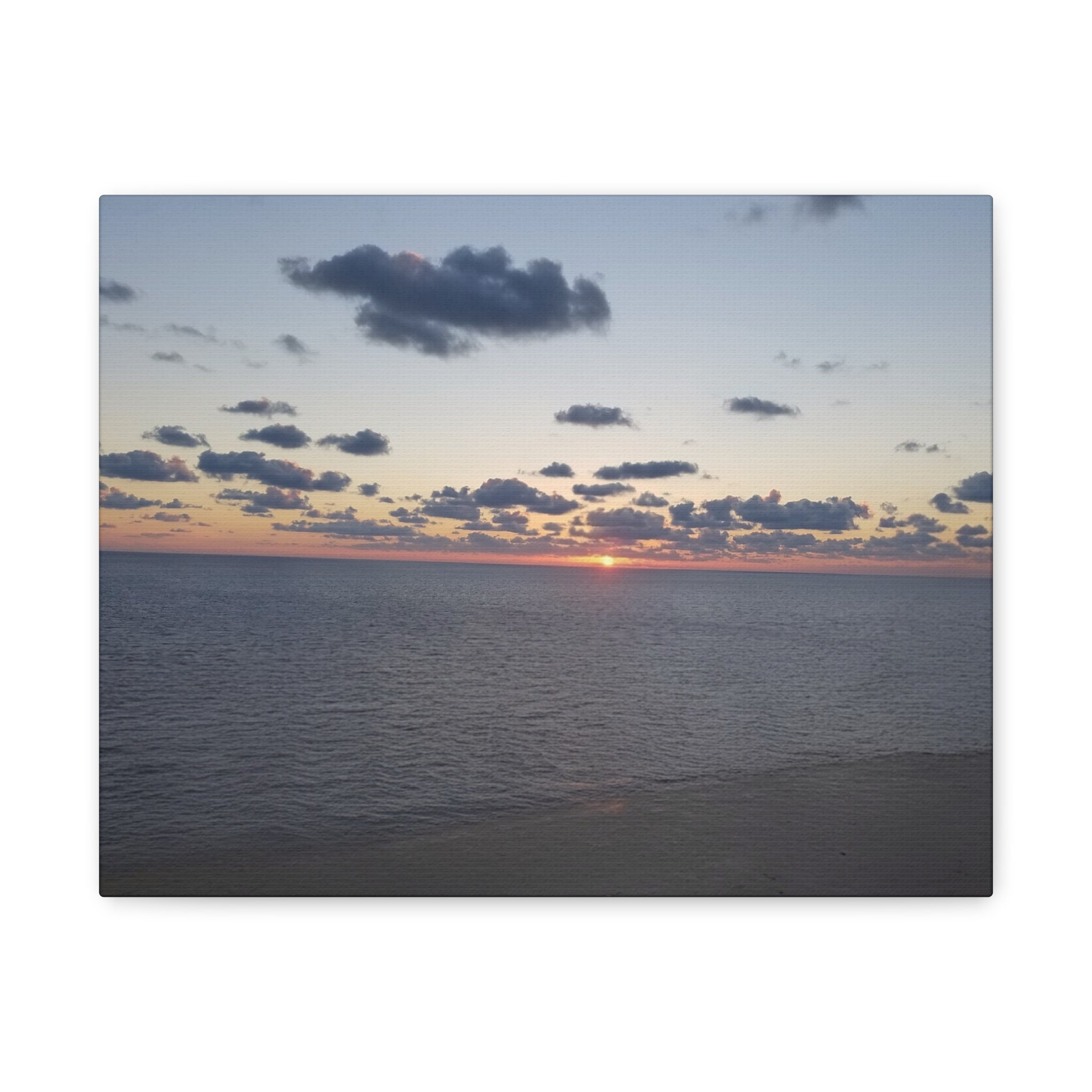 Ocean Sunset Canvas stretched Matte Wall Art