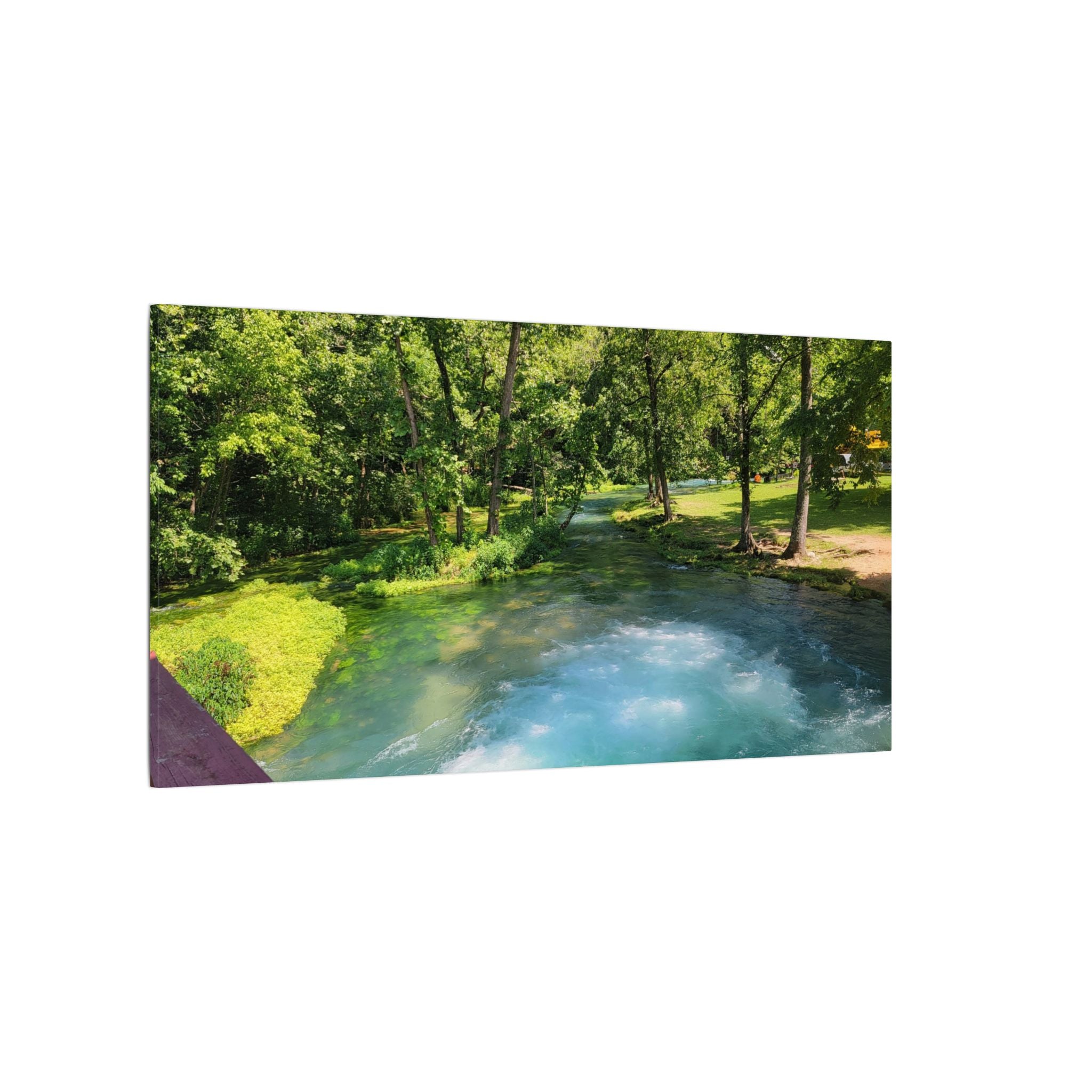 Spring River Landscape Matte Canvas