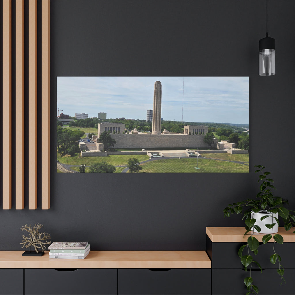 Liberty Memorial Aerial View Kansas City Canvas