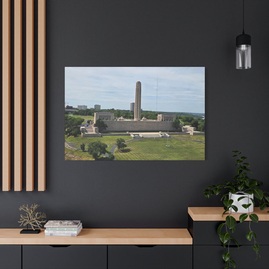 Liberty Memorial Aerial View Kansas City Canvas