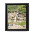 Waterfall Landscape Ozark Missouri Matte Canvas Framed Print