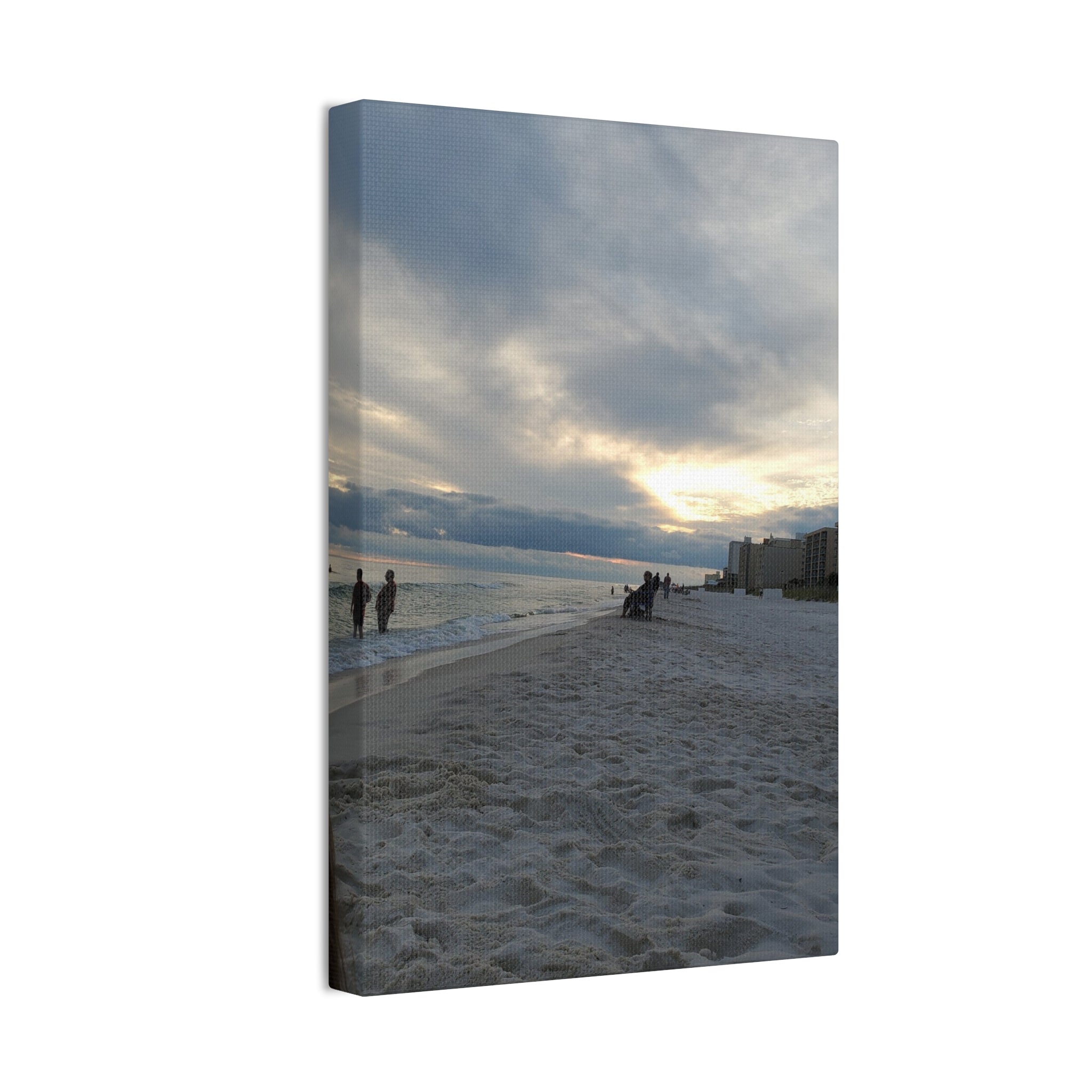 Sunset Beach Scene Canvas